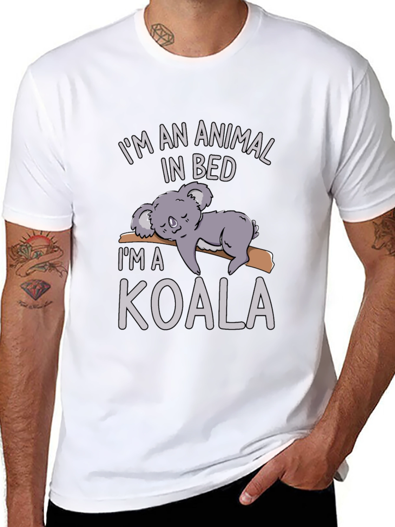 Im An Animal In Bed Koala T-Shirt