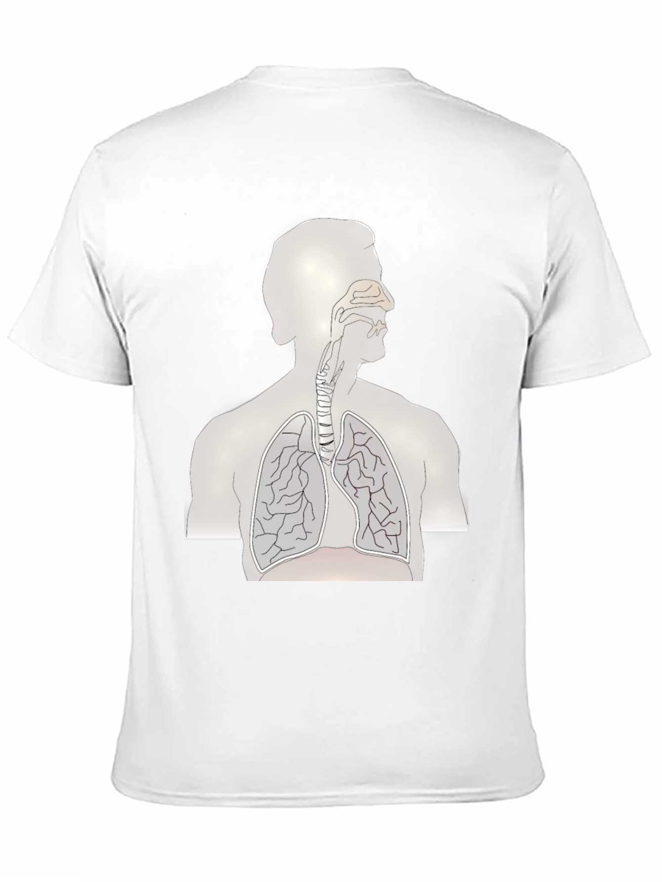 Anatomy Graphic Tee - Human Respiratory System T-Shirt