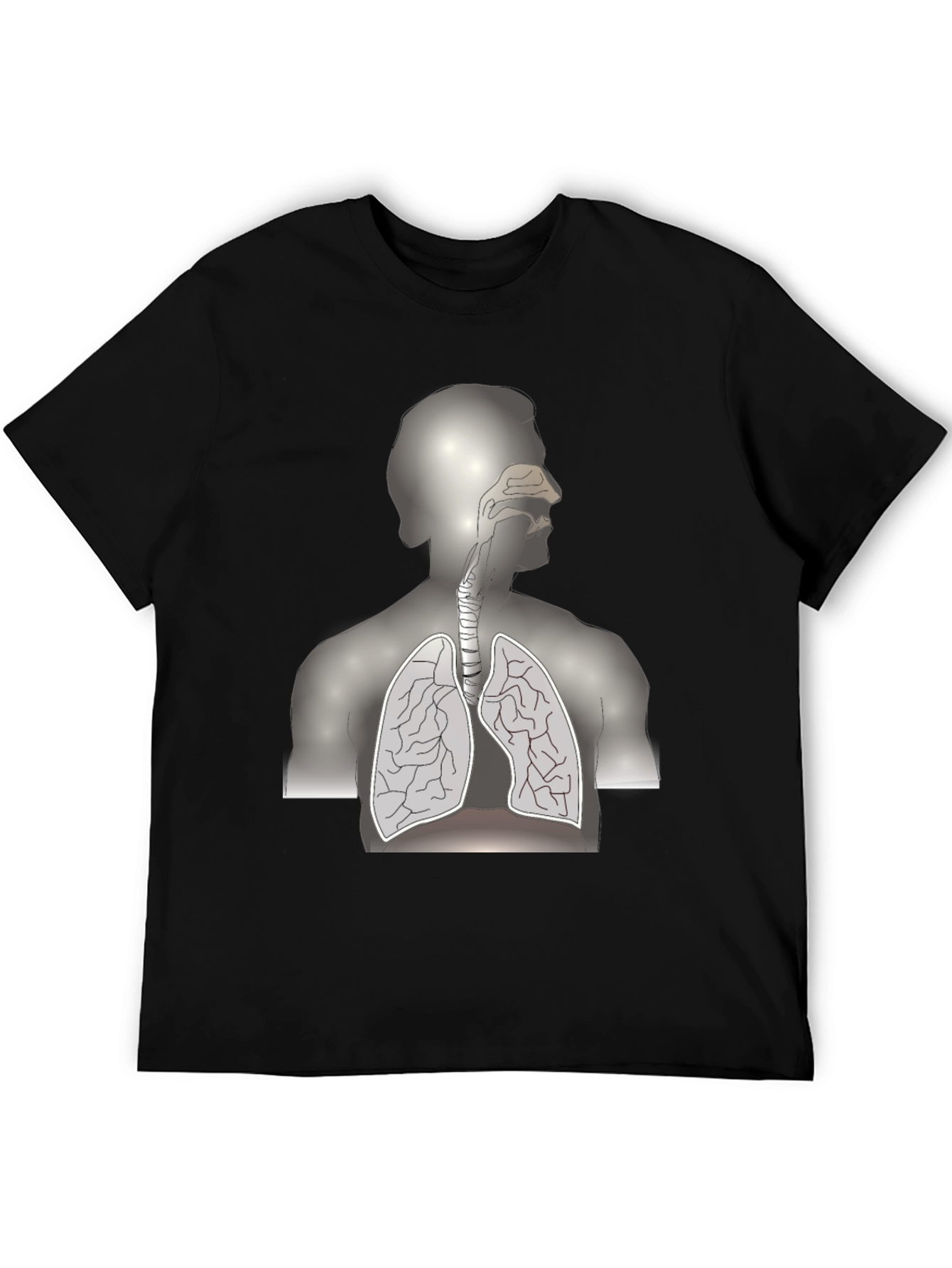 Anatomy Graphic Tee - Human Respiratory System T-Shirt