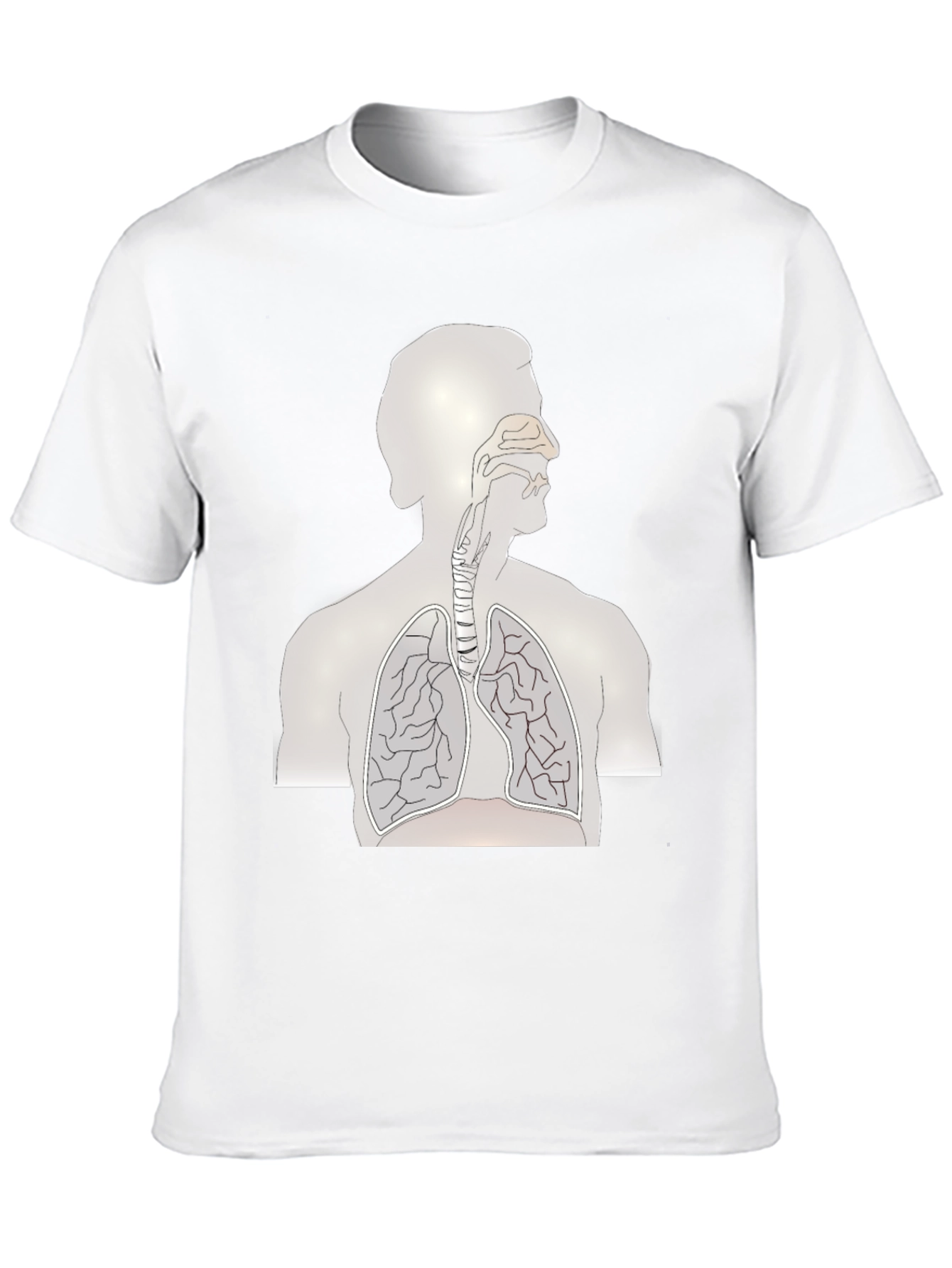 Anatomy Graphic Tee - Human Respiratory System T-Shirt