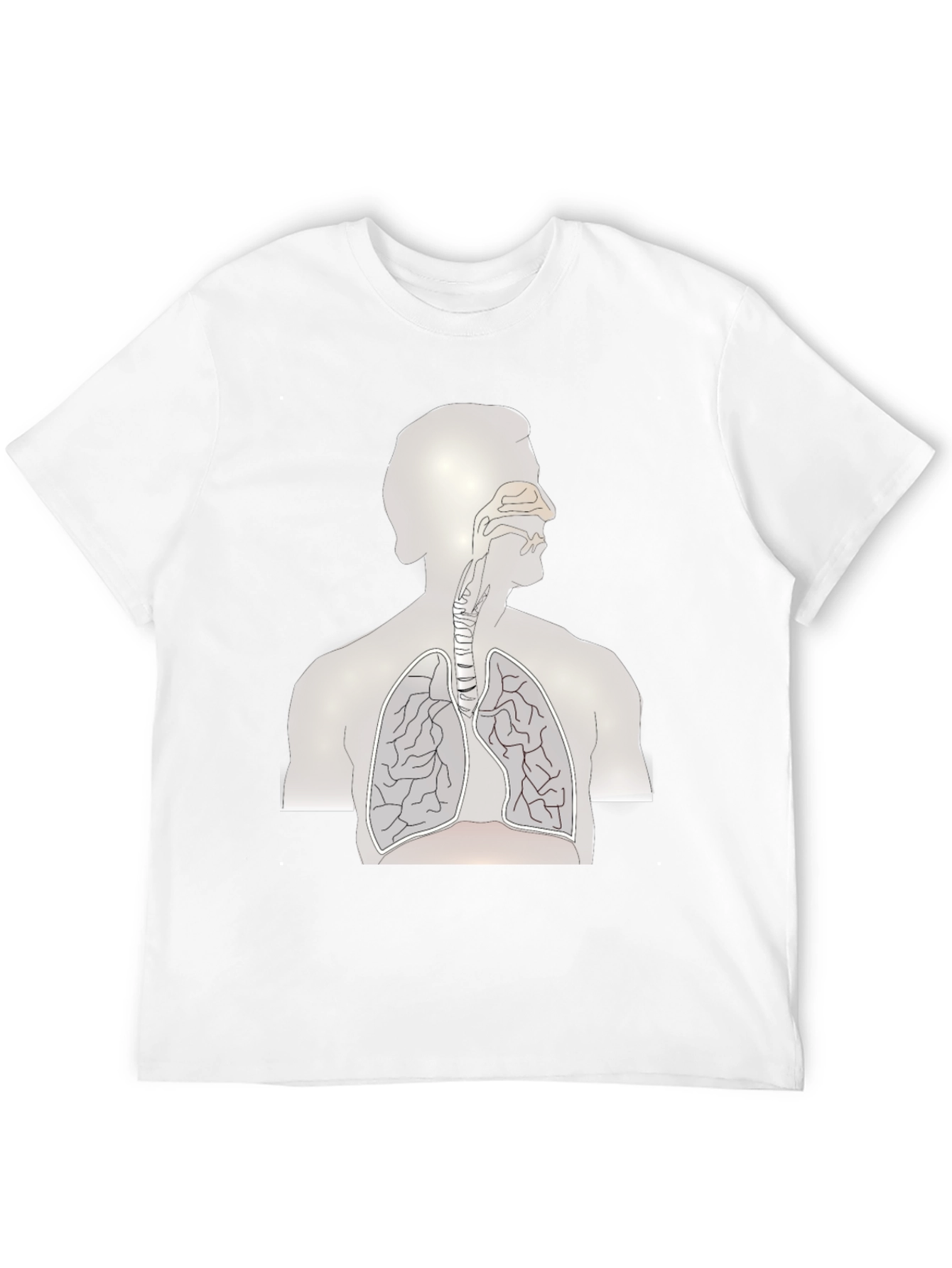 Anatomy Graphic Tee - Human Respiratory System T-Shirt
