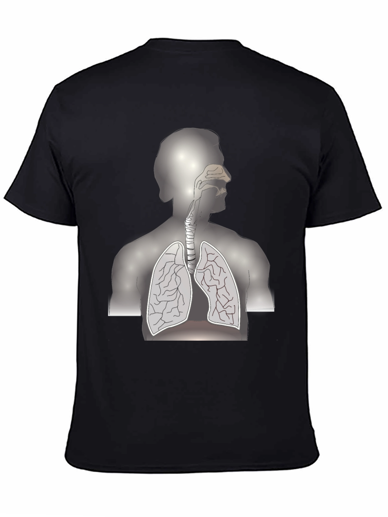 Anatomy Graphic Tee - Human Respiratory System T-Shirt