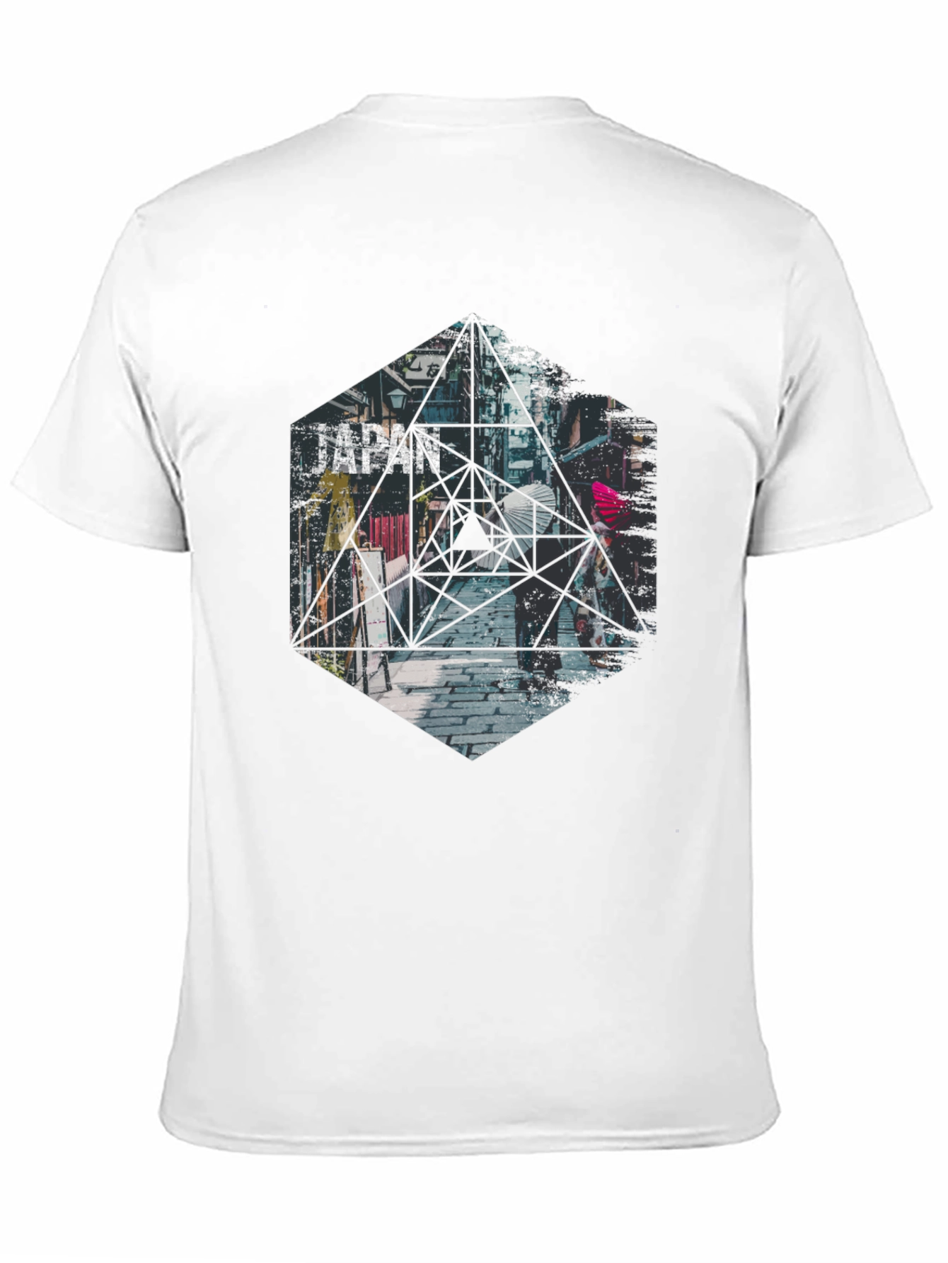 Geometric Japan T-Shirt - Urban Style
