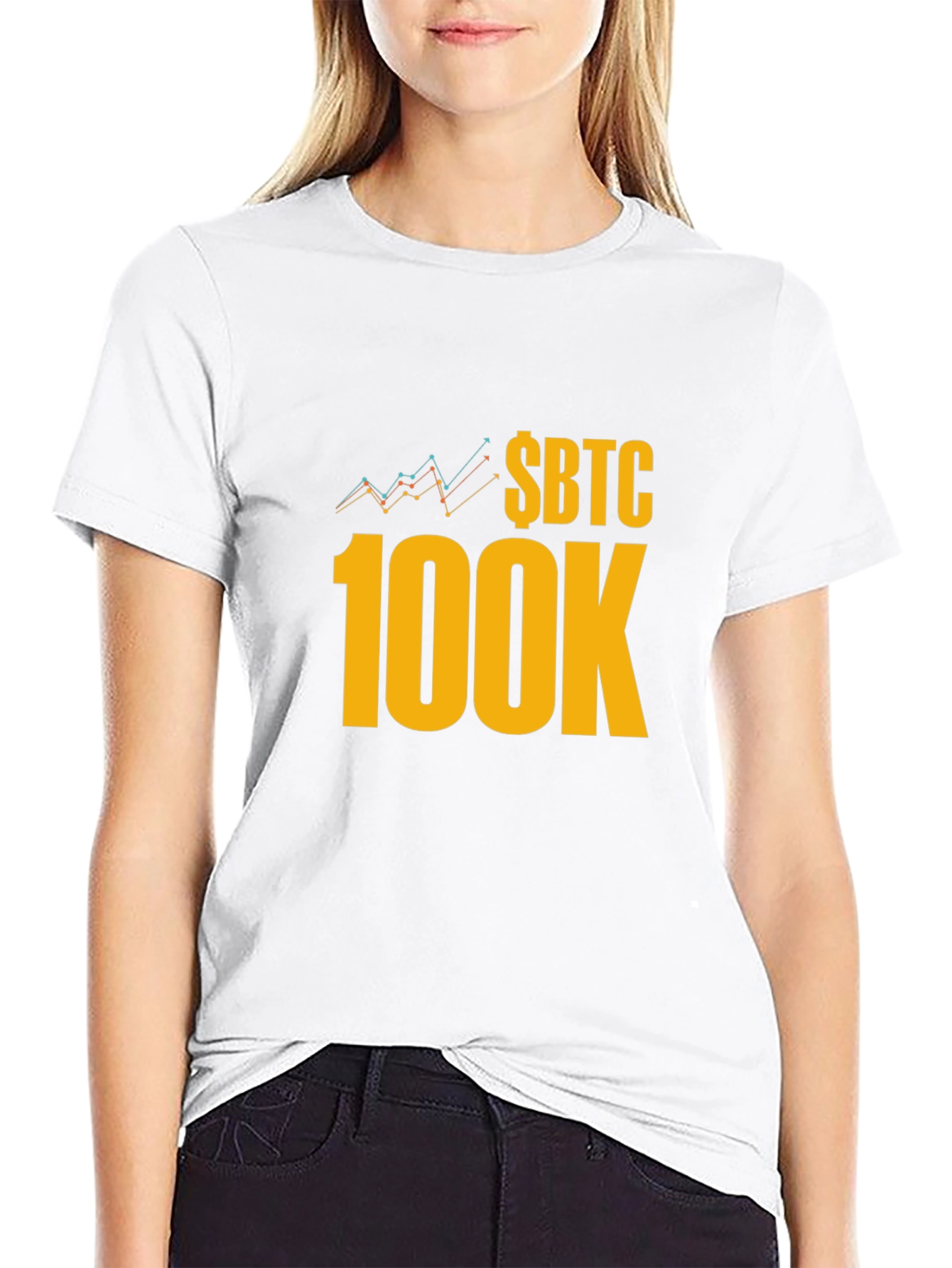 $BTC 100K Crypto T-Shirt - Bitcoin HODL!