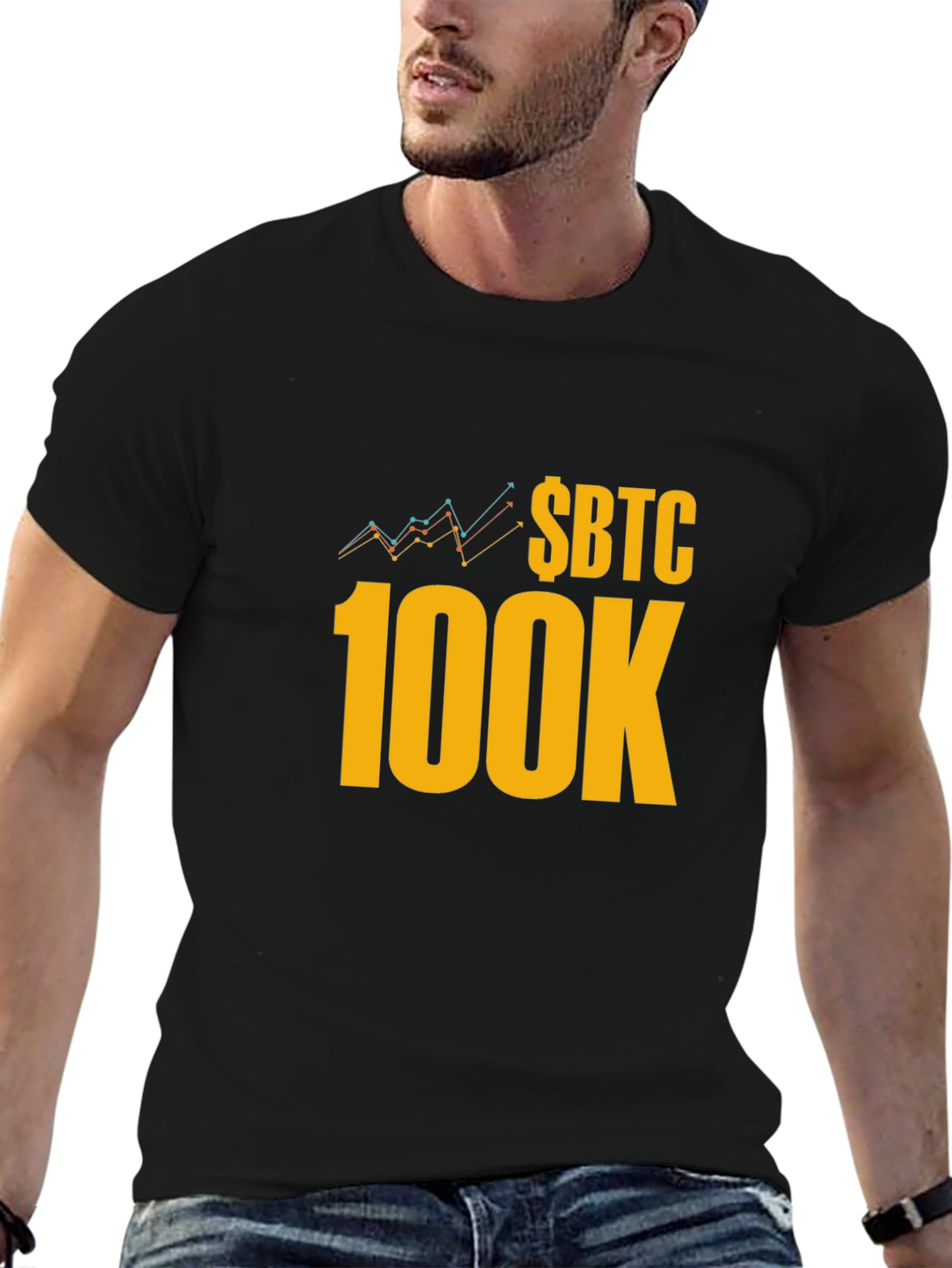 $BTC 100K Crypto T-Shirt - Bitcoin HODL!