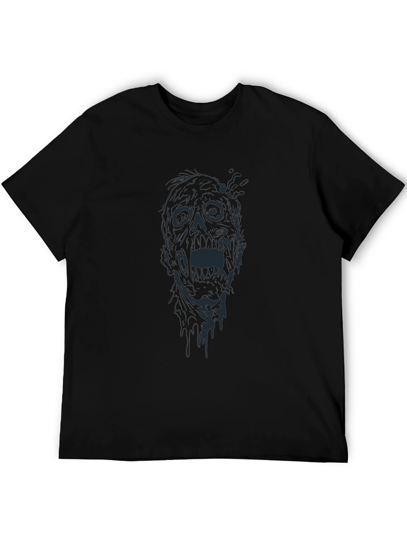 Zombie Graphic Tee - Black Horror T-Shirt