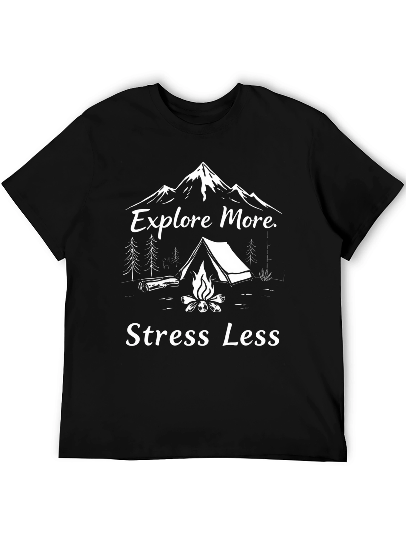Explore More Stress Less Graphic T-Shirt
