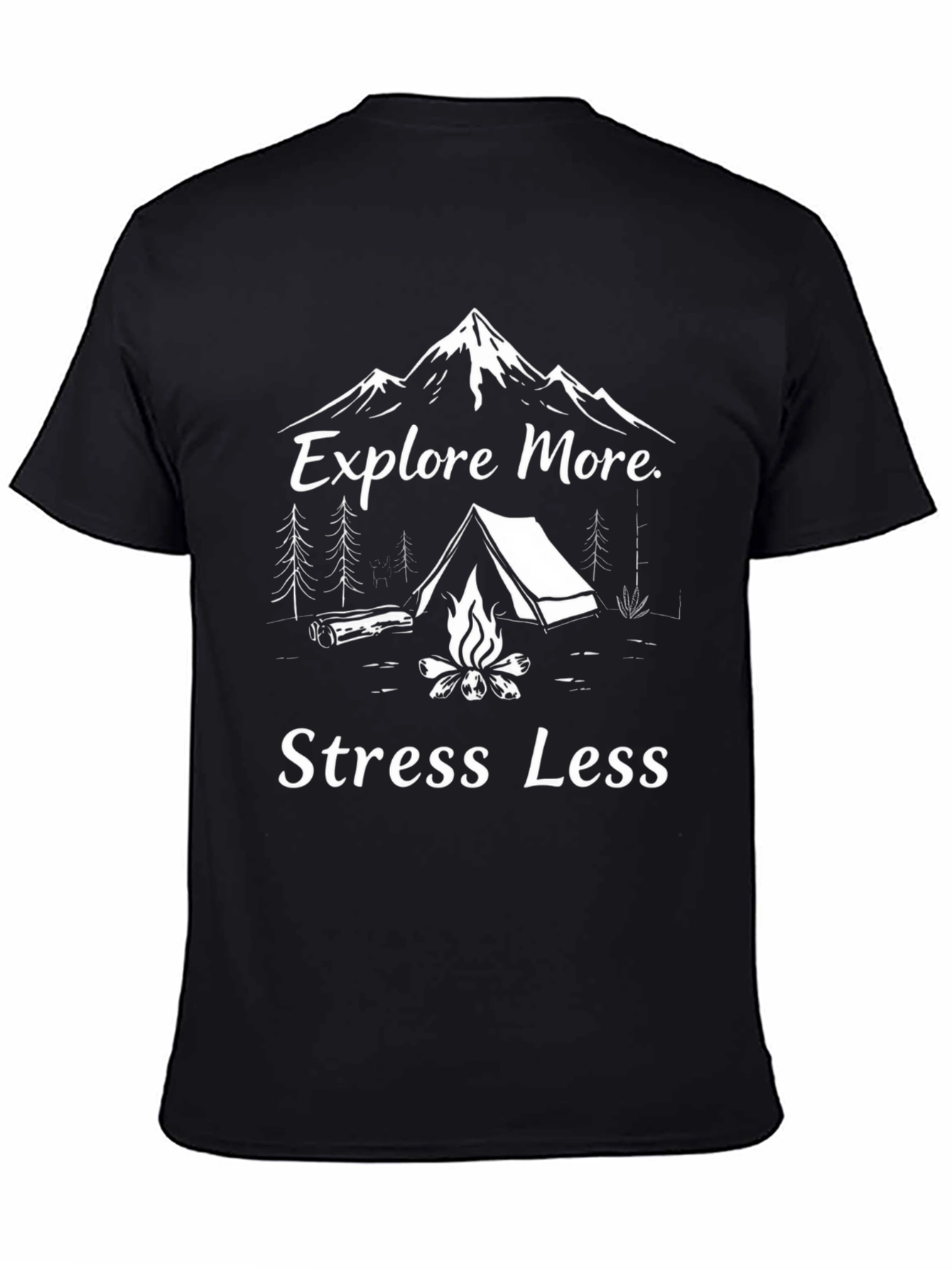 Explore More Stress Less Graphic T-Shirt