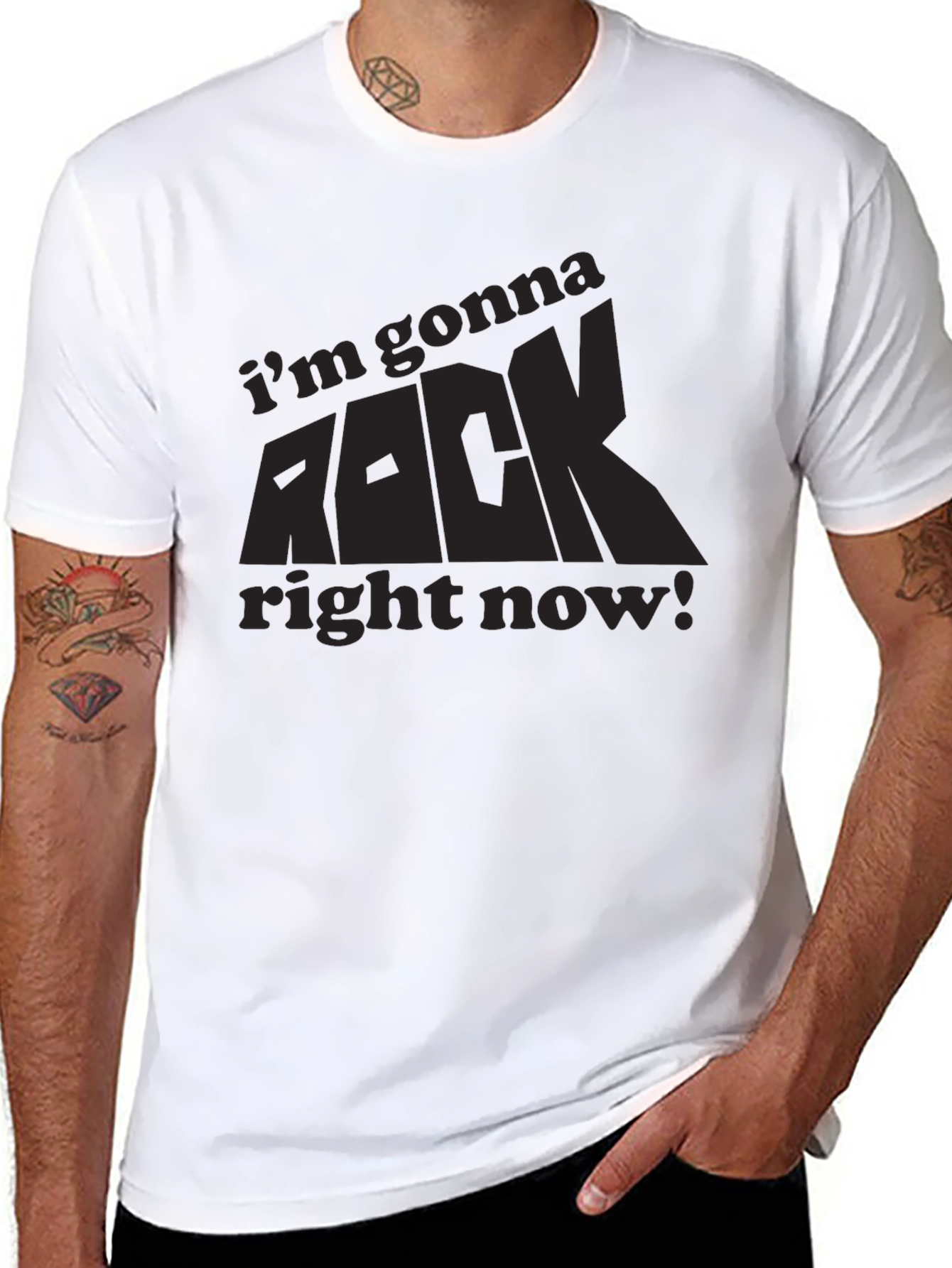 Im Gonna ROCK Right Now! Black Tee