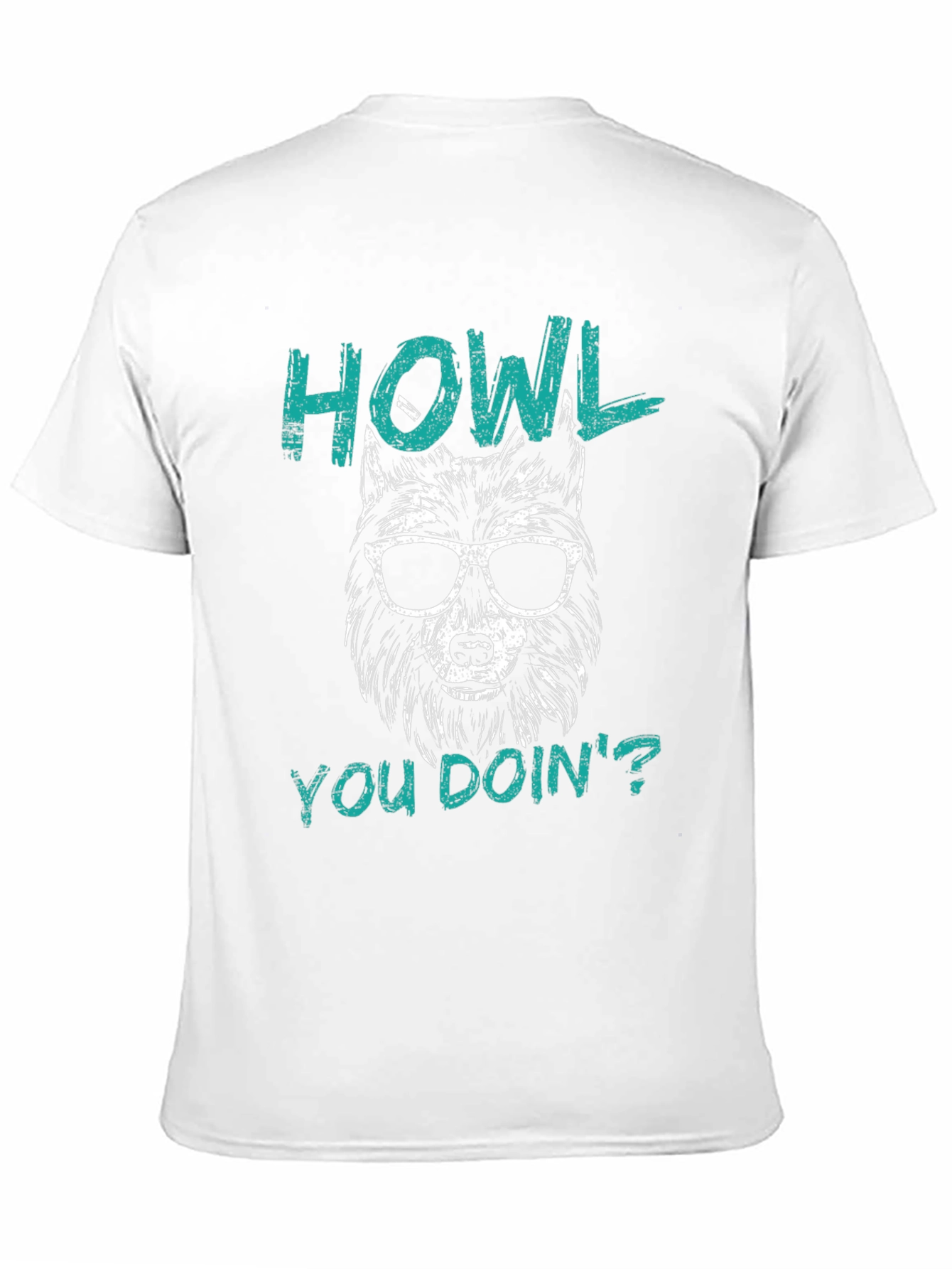 Howl You Doin Wolf Graphic Tee - Black