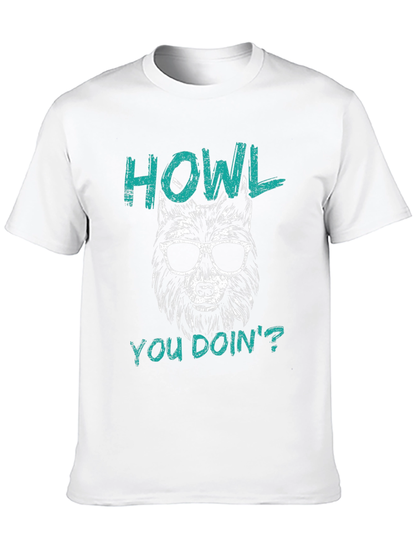 Howl You Doin Wolf Graphic Tee - Black