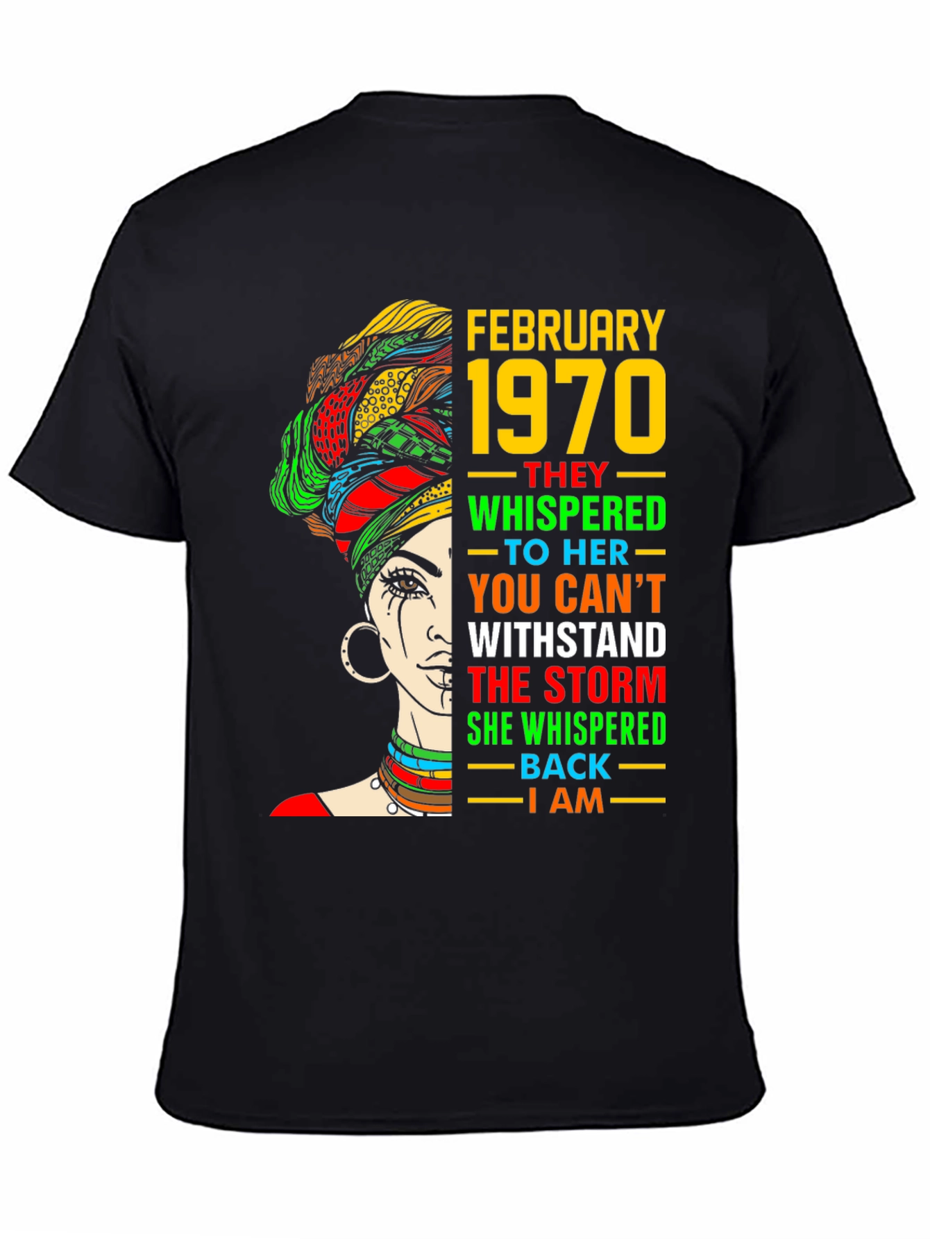 February 1970 Black Woman T-Shirt