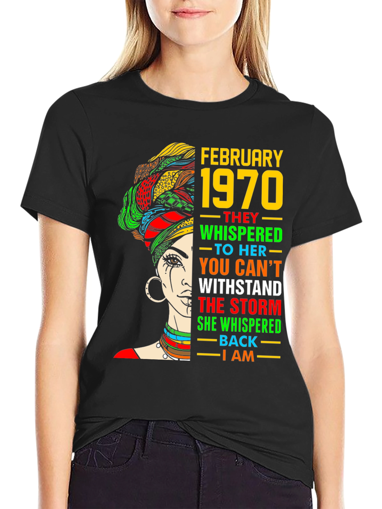 February 1970 Black Woman T-Shirt