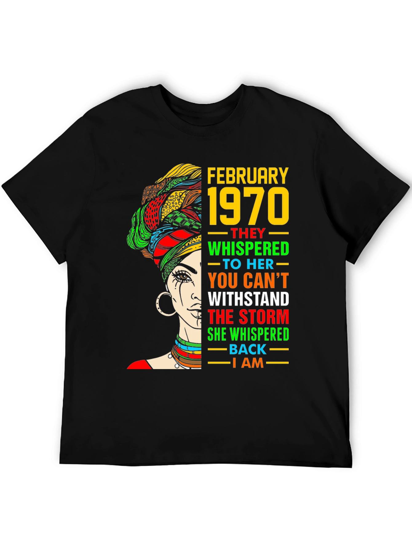 February 1970 Black Woman T-Shirt