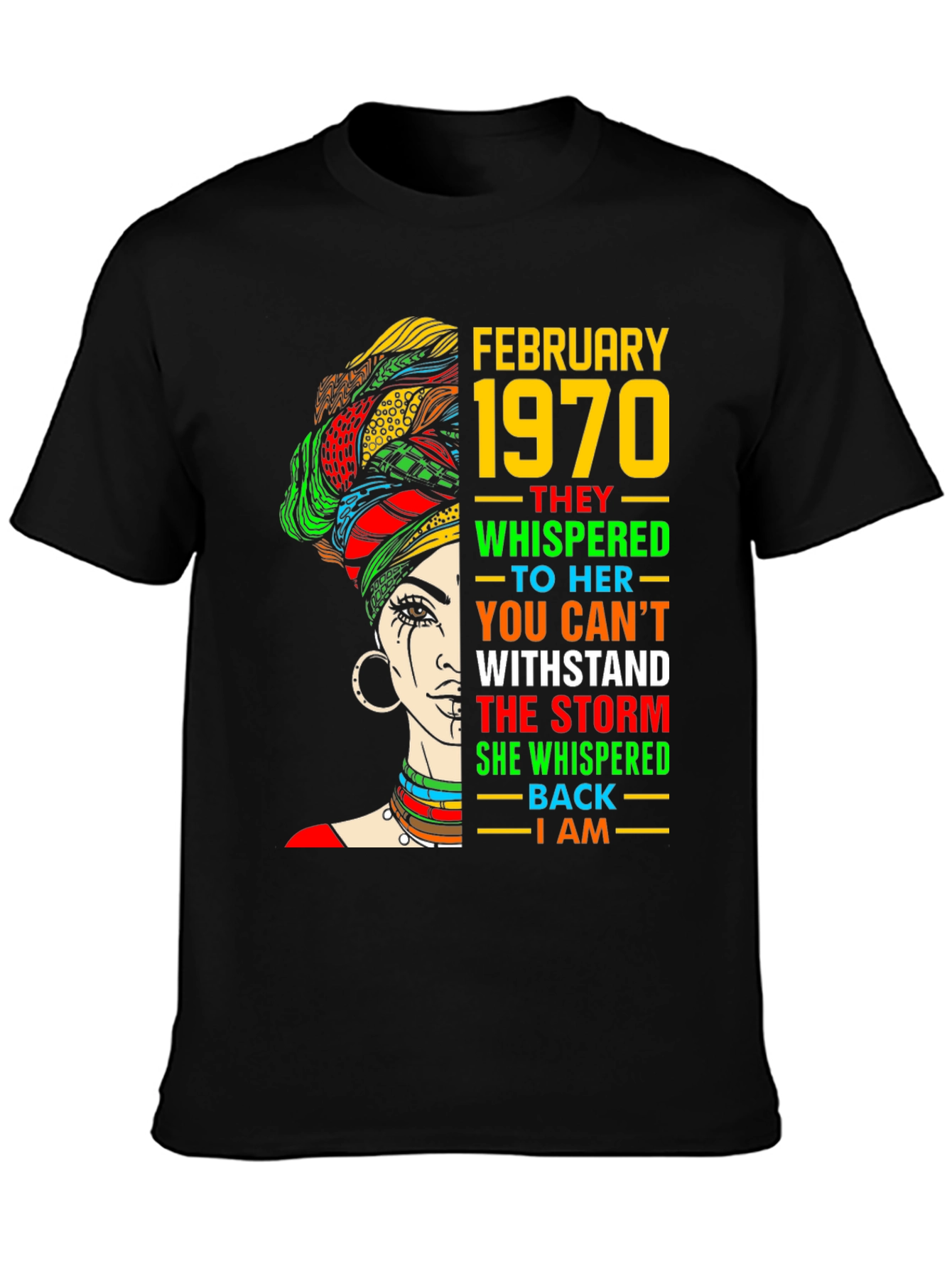 February 1970 Black Woman T-Shirt