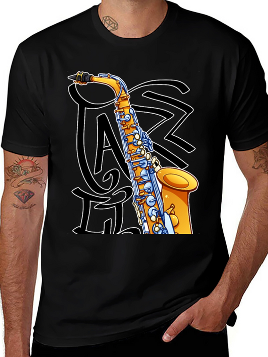 Jazz Saxophone Graphic T-Shirt