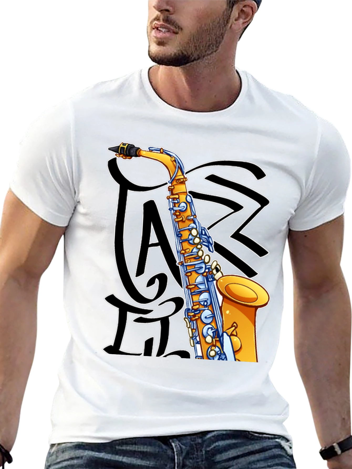 Jazz Saxophone Graphic T-Shirt