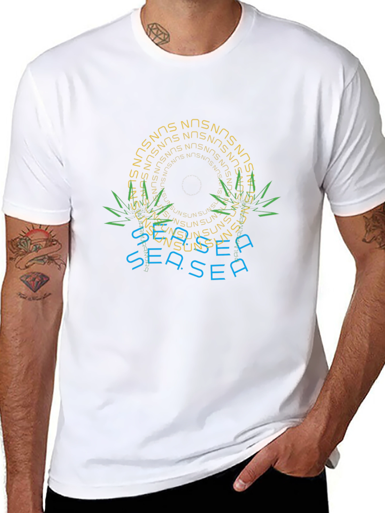 Sun Sea T-Shirt - Tropical Graphic Tee