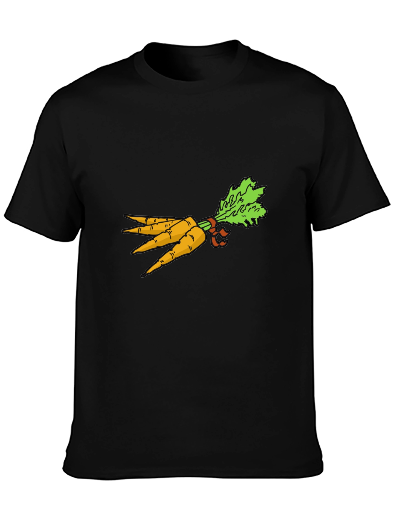 Carrot Bunch Graphic Tee - Black T-Shirt