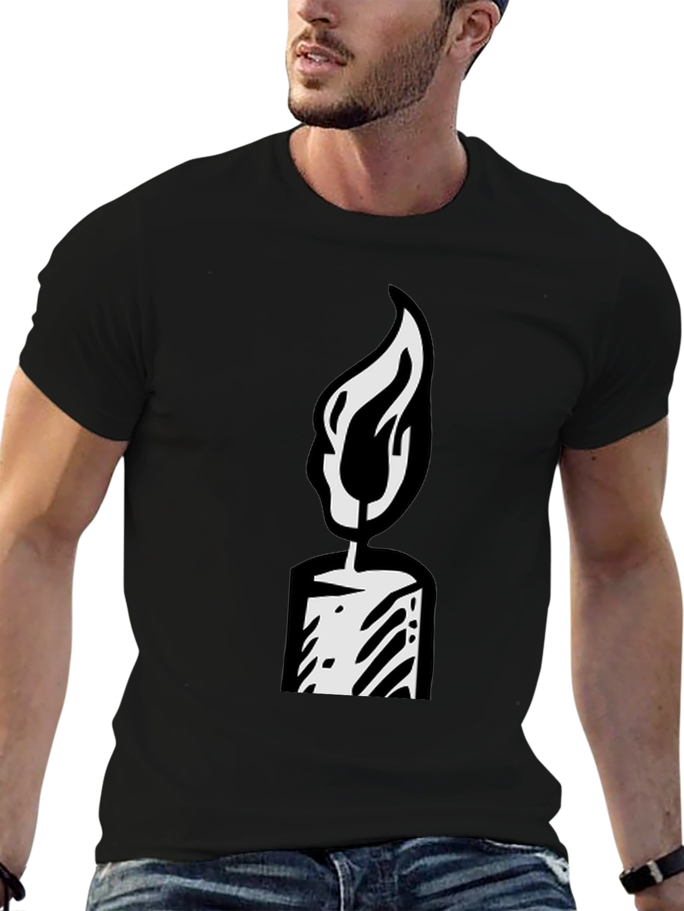 Candle Graphic T-Shirt