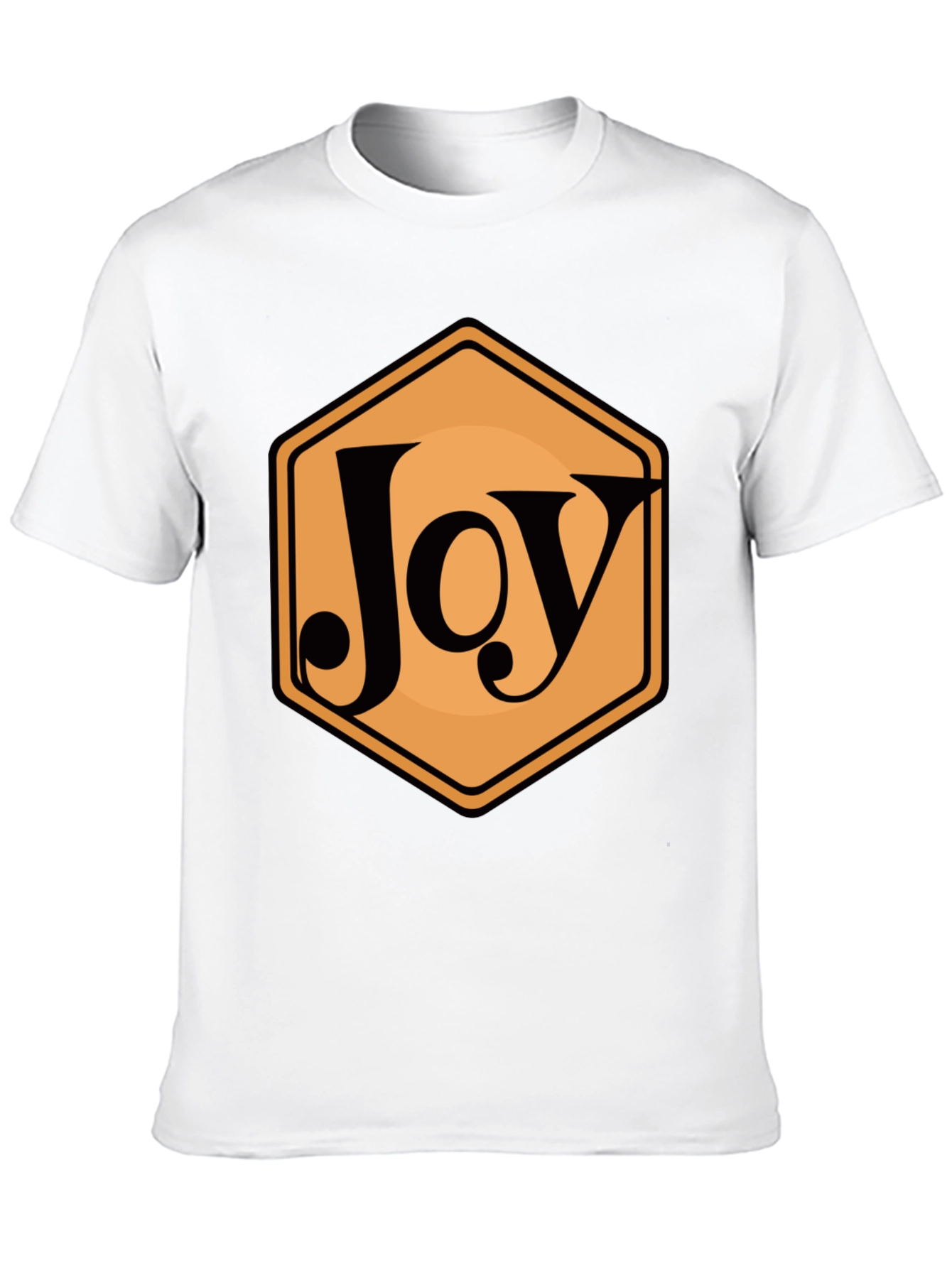 Joy Hexagon Graphic Tee - Modern Casual Style