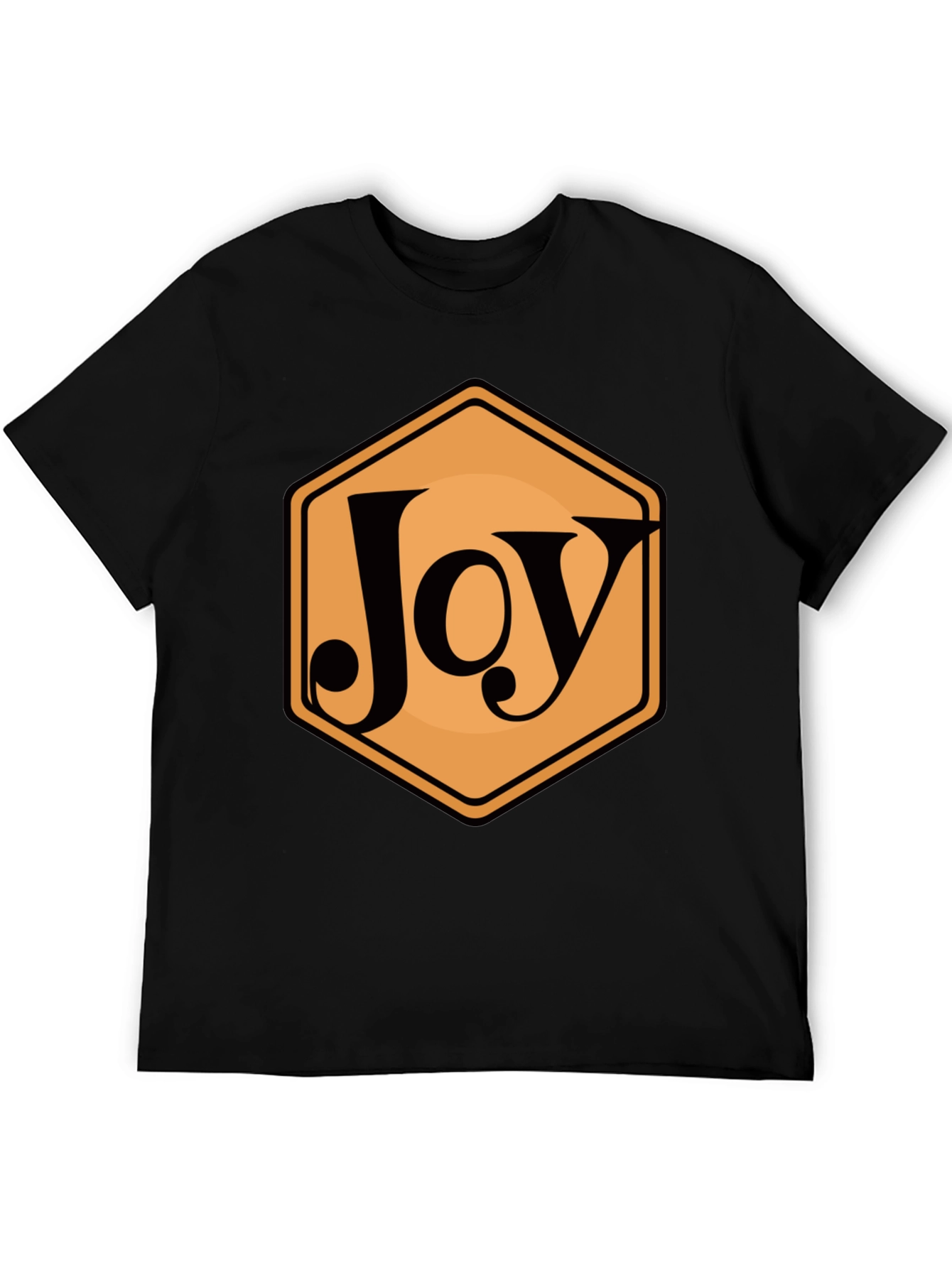 Joy Hexagon Graphic Tee - Modern Casual Style