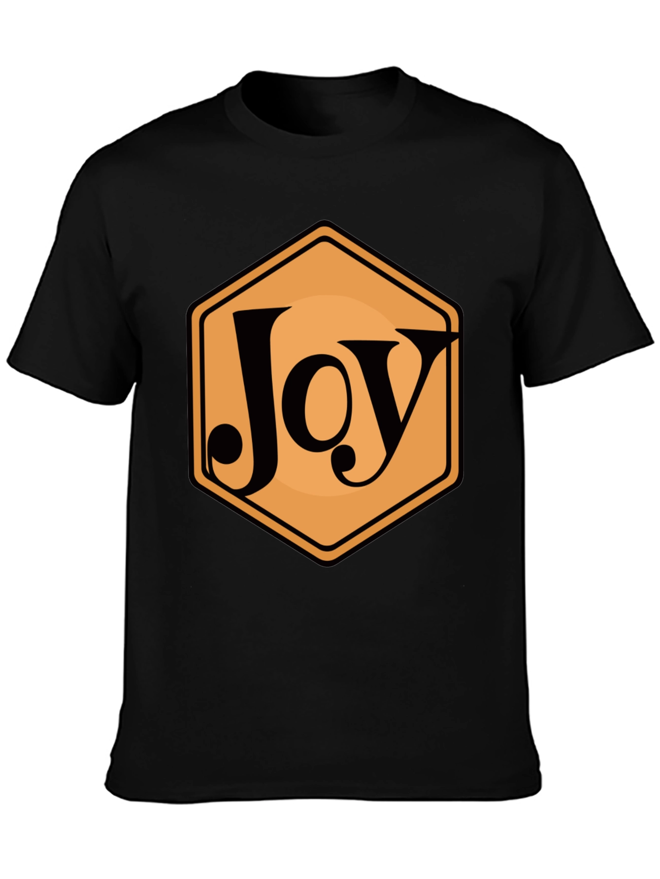 Joy Hexagon Graphic Tee - Modern Casual Style