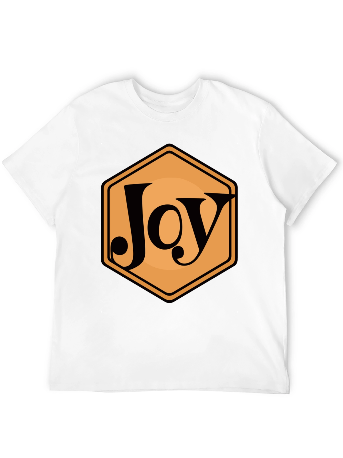 Joy Hexagon Graphic Tee - Modern Casual Style