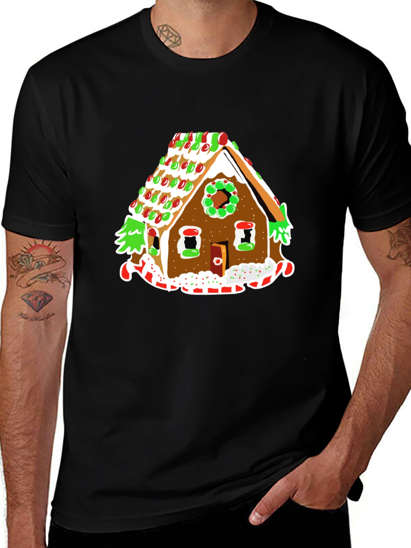 Festive Gingerbread House T-Shirt