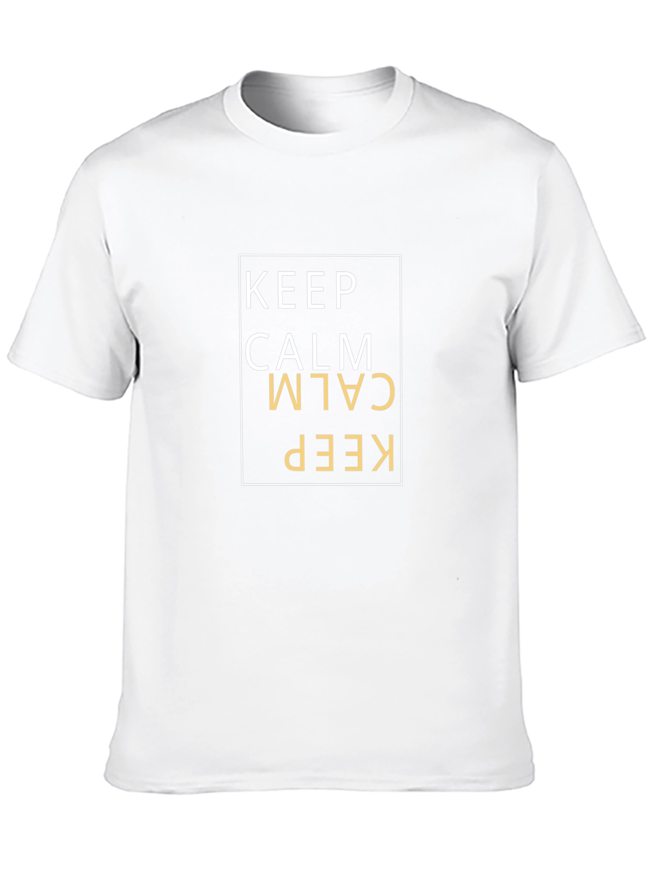 Keep Calm Graphic Print Tee - Classic Black