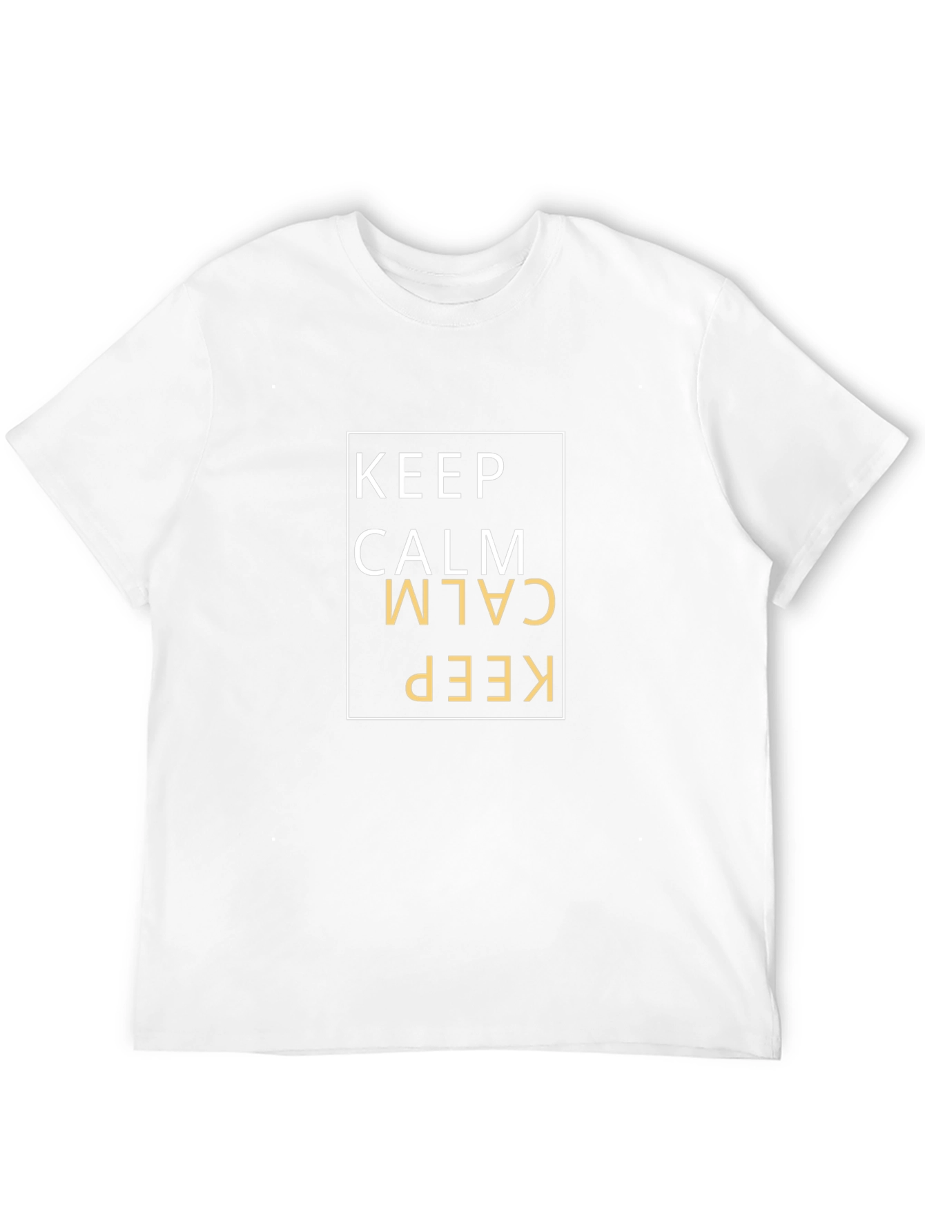 Keep Calm Graphic Print Tee - Classic Black
