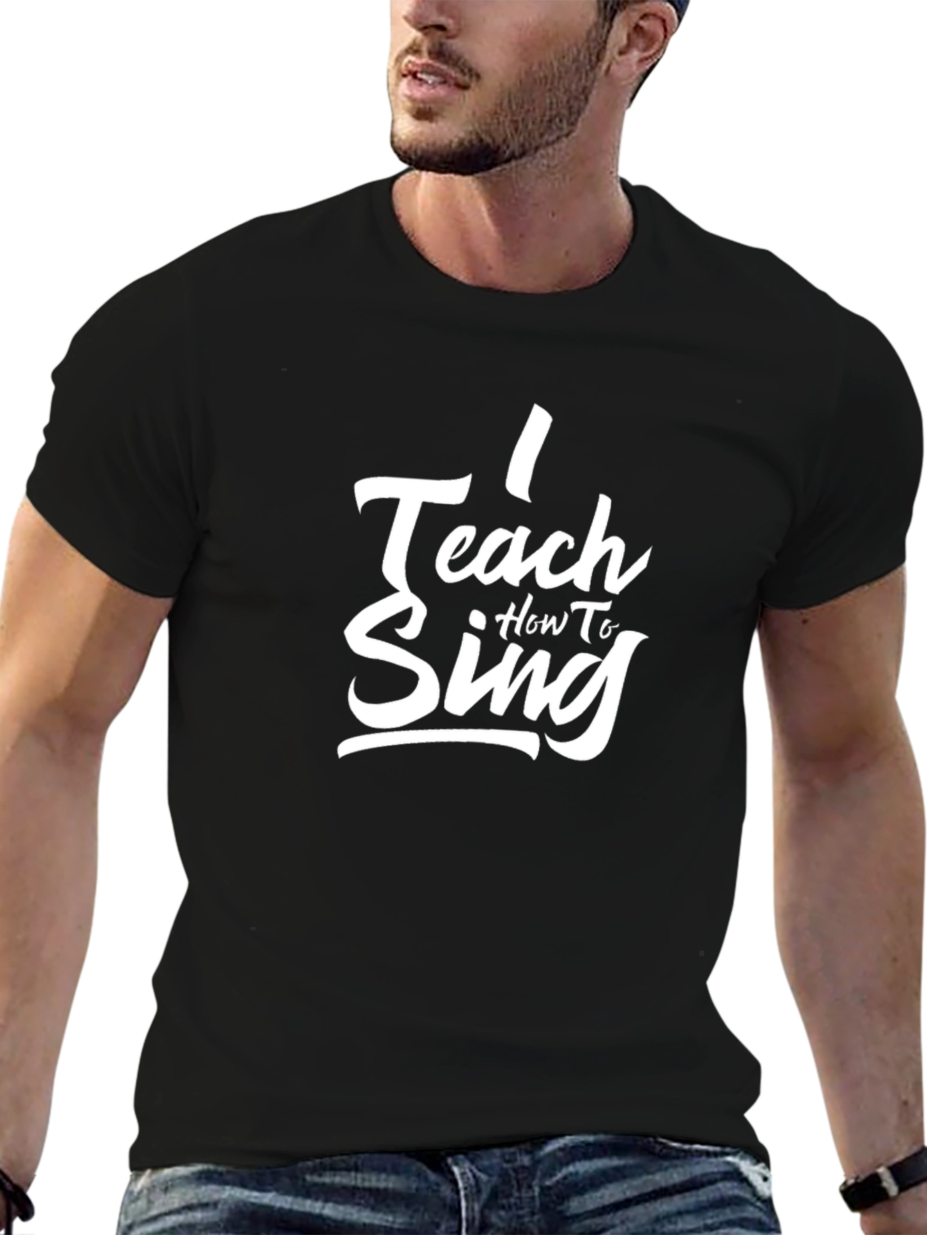 I Teach How to Sing Black T-Shirt