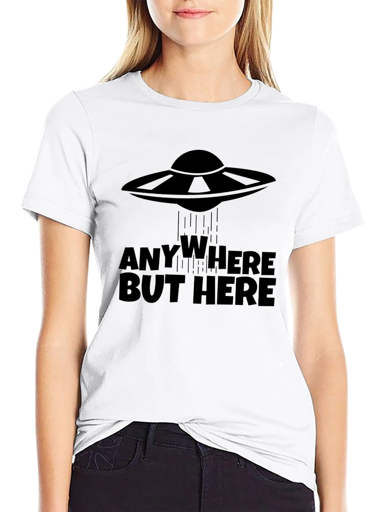Anywhere But Here UFO Graphic Tee
