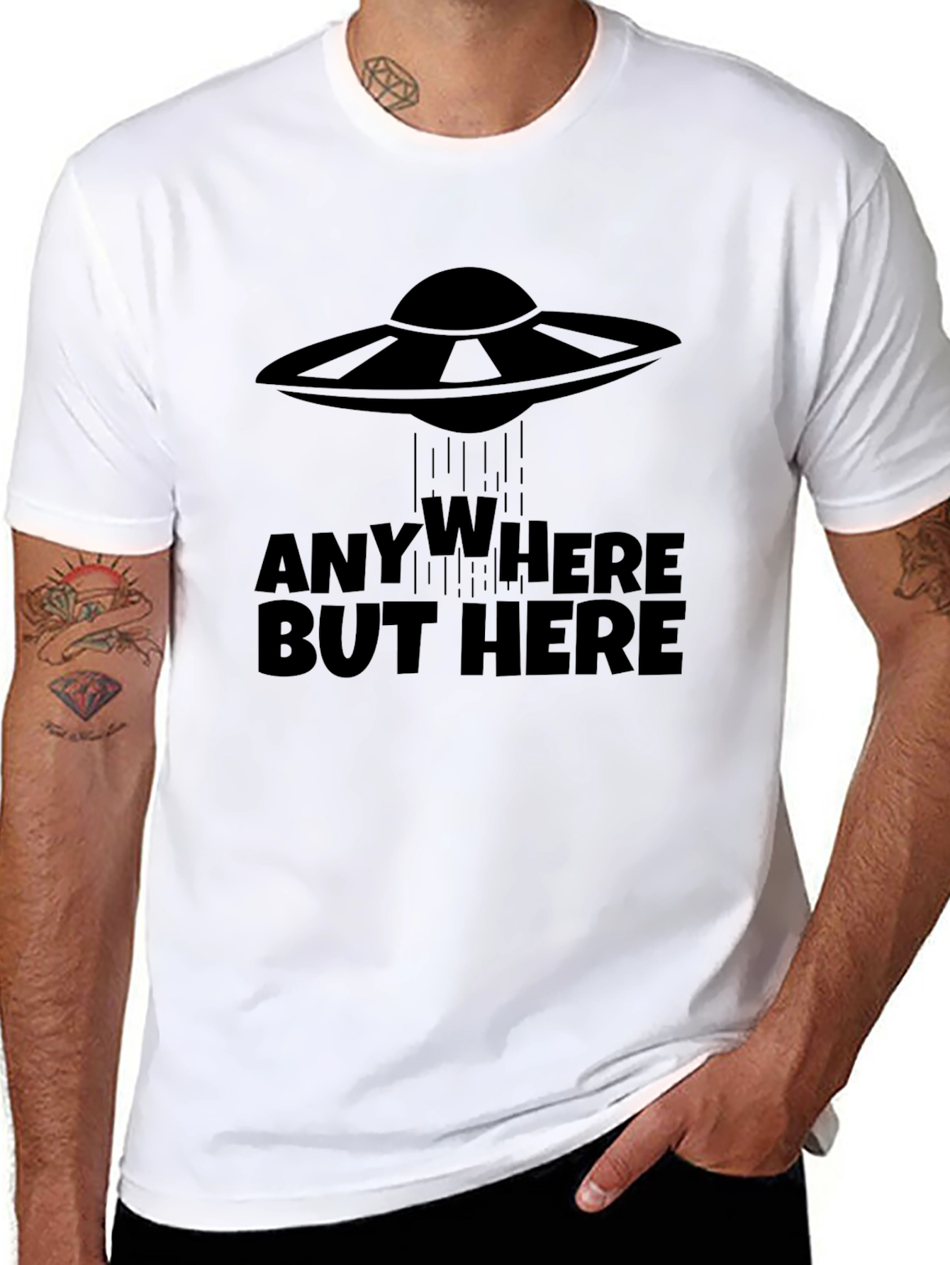 Anywhere But Here UFO Graphic Tee
