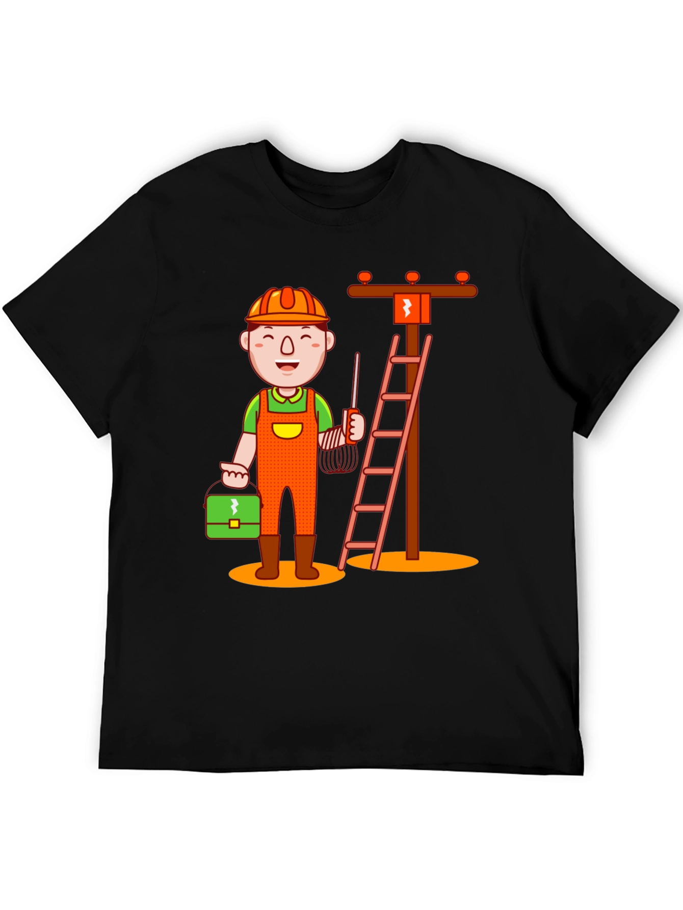 Electrician Cartoon T-Shirt