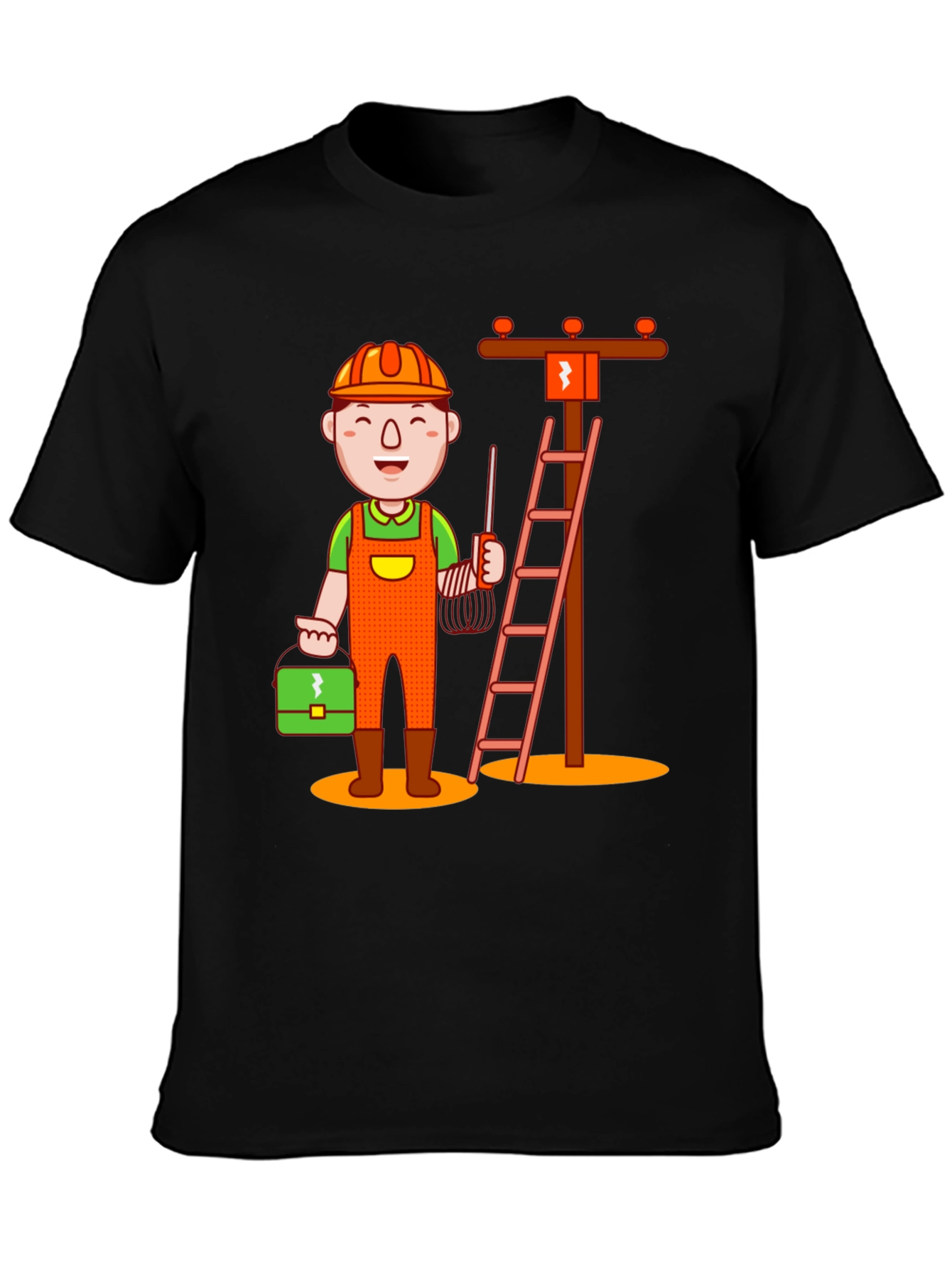 Electrician Cartoon T-Shirt