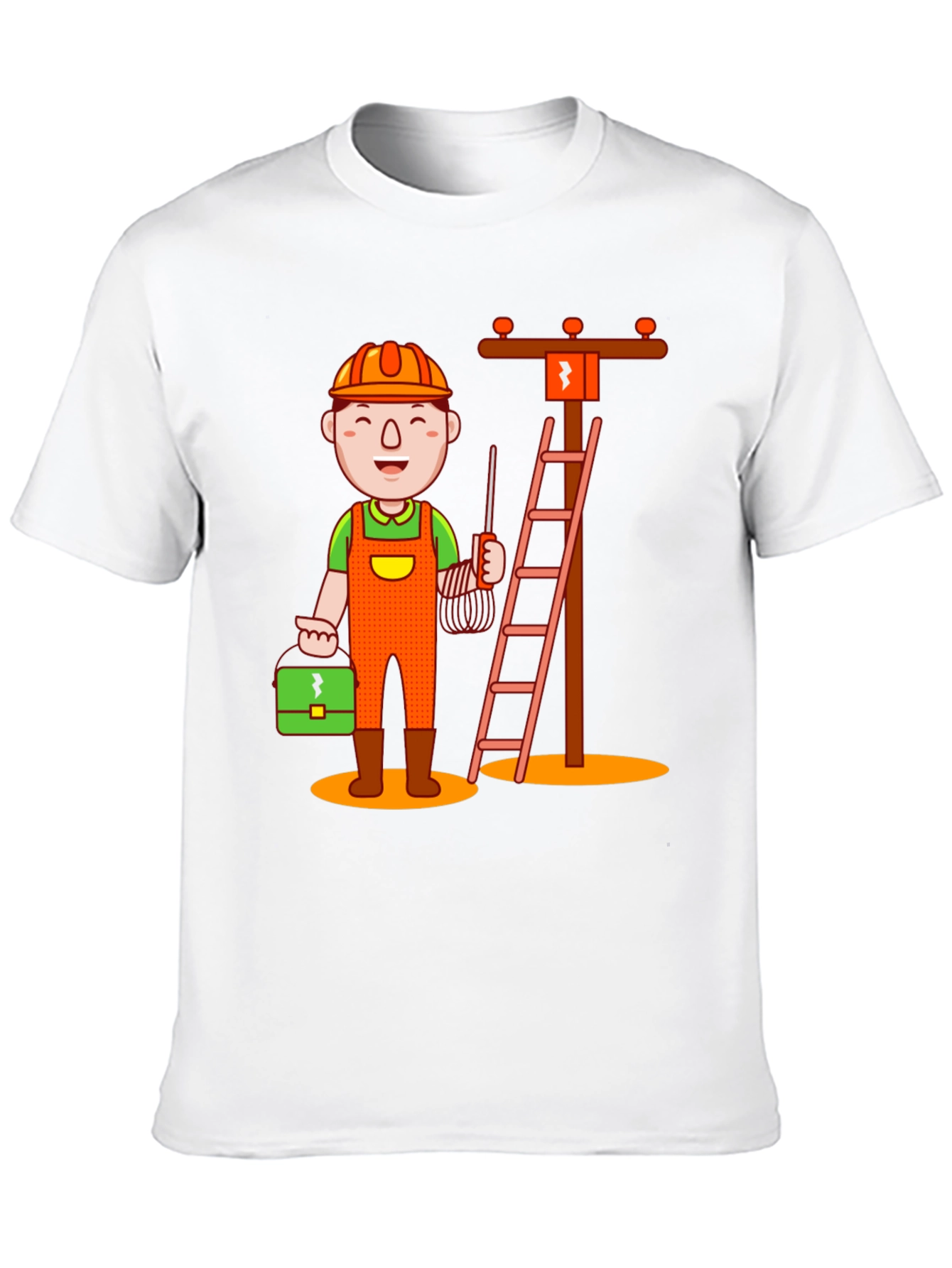 Electrician Cartoon T-Shirt