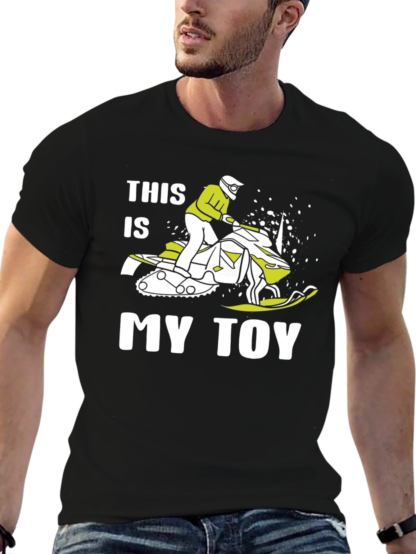 This Is My Toy Snowmobile Graphic T-Shirt