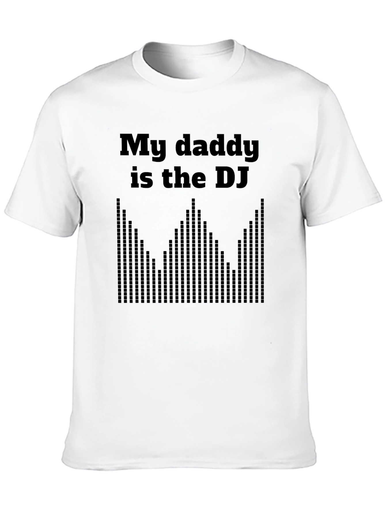 My Daddy is the DJ Mens Black T-Shirt