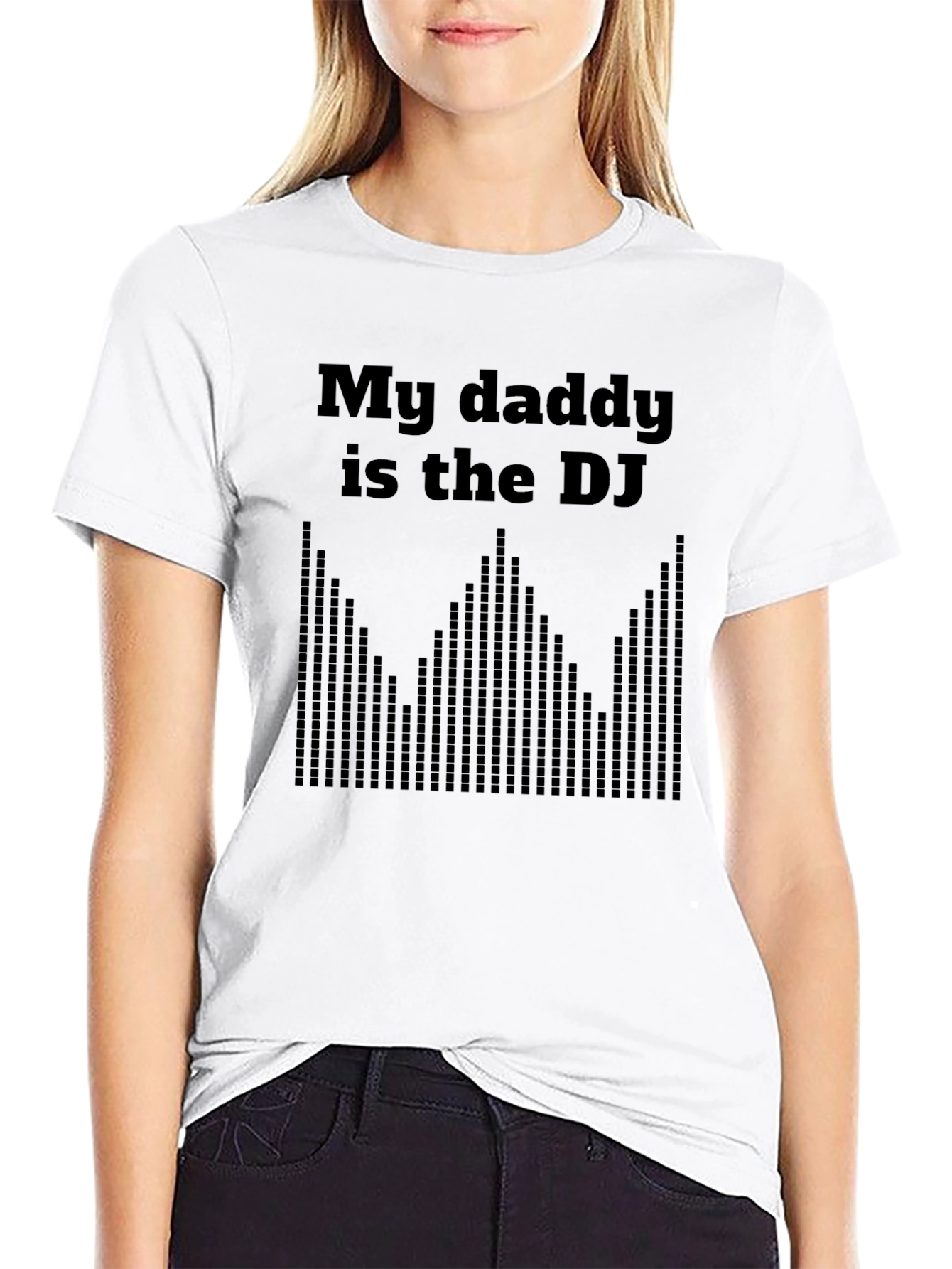 My Daddy is the DJ Mens Black T-Shirt