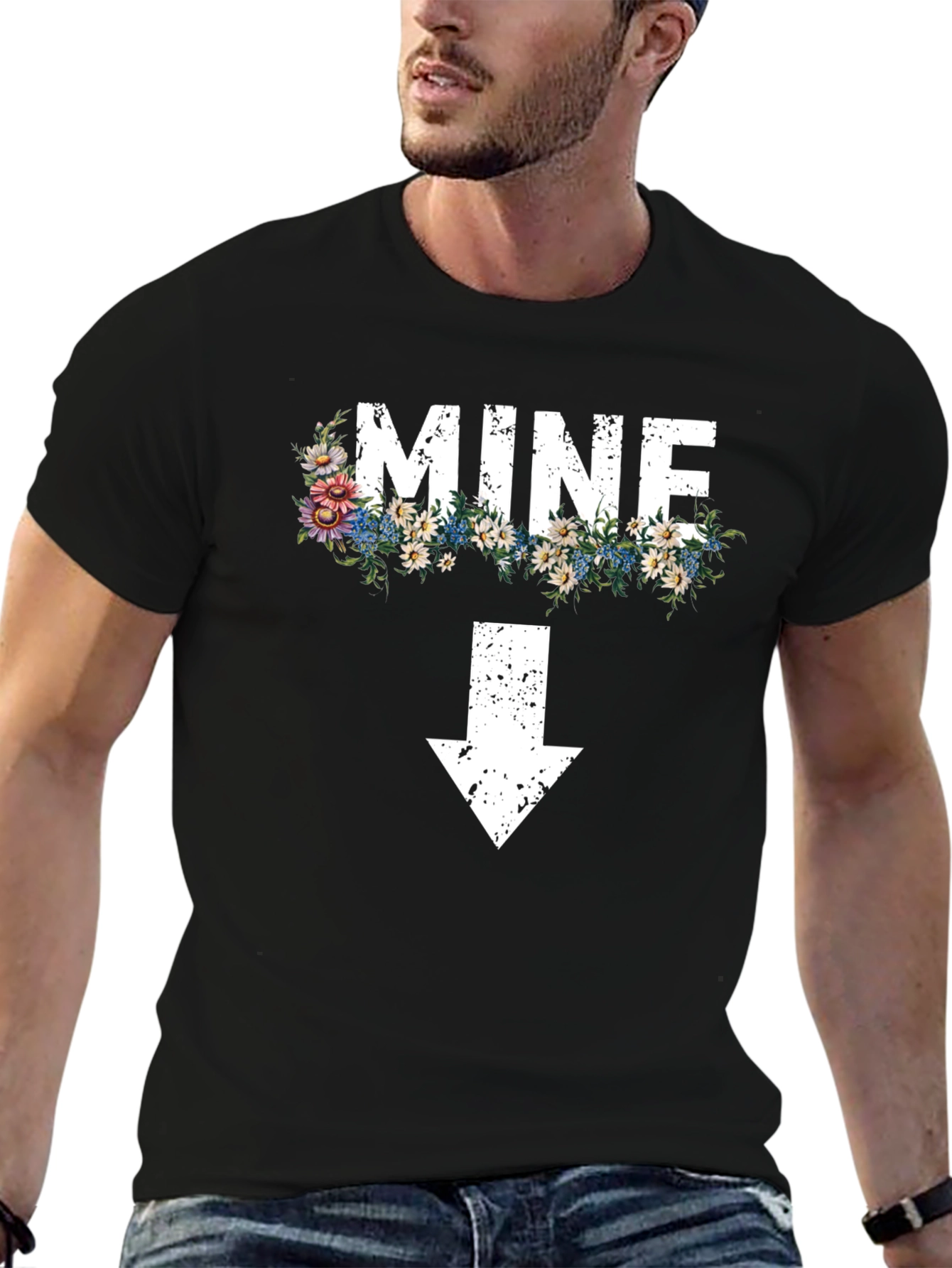 Floral MINE Graphic T-Shirt