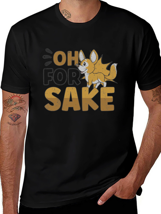 Oh For Sake Corgi Graphic Tee