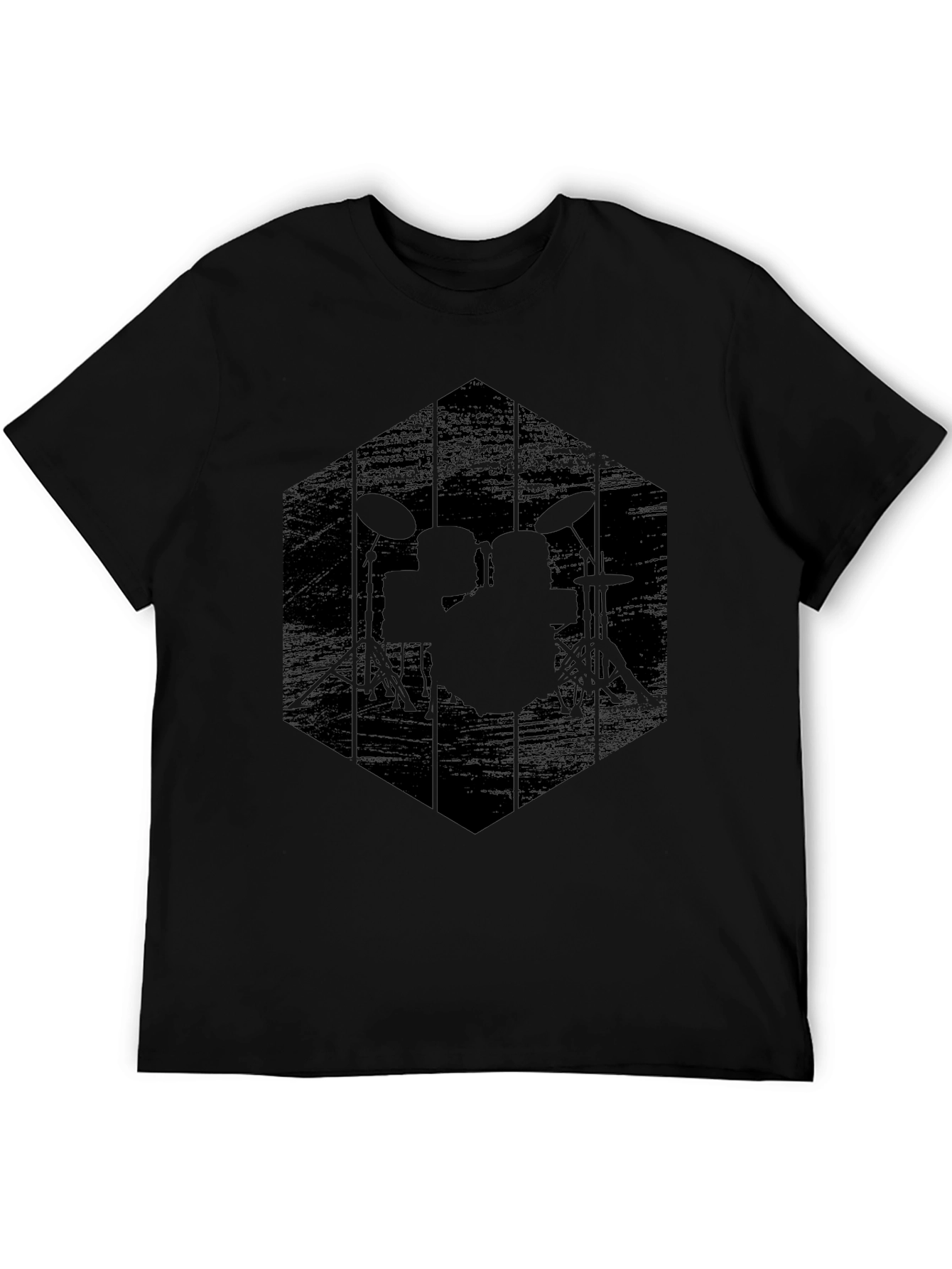 Black Drum Kit Graphic Tee