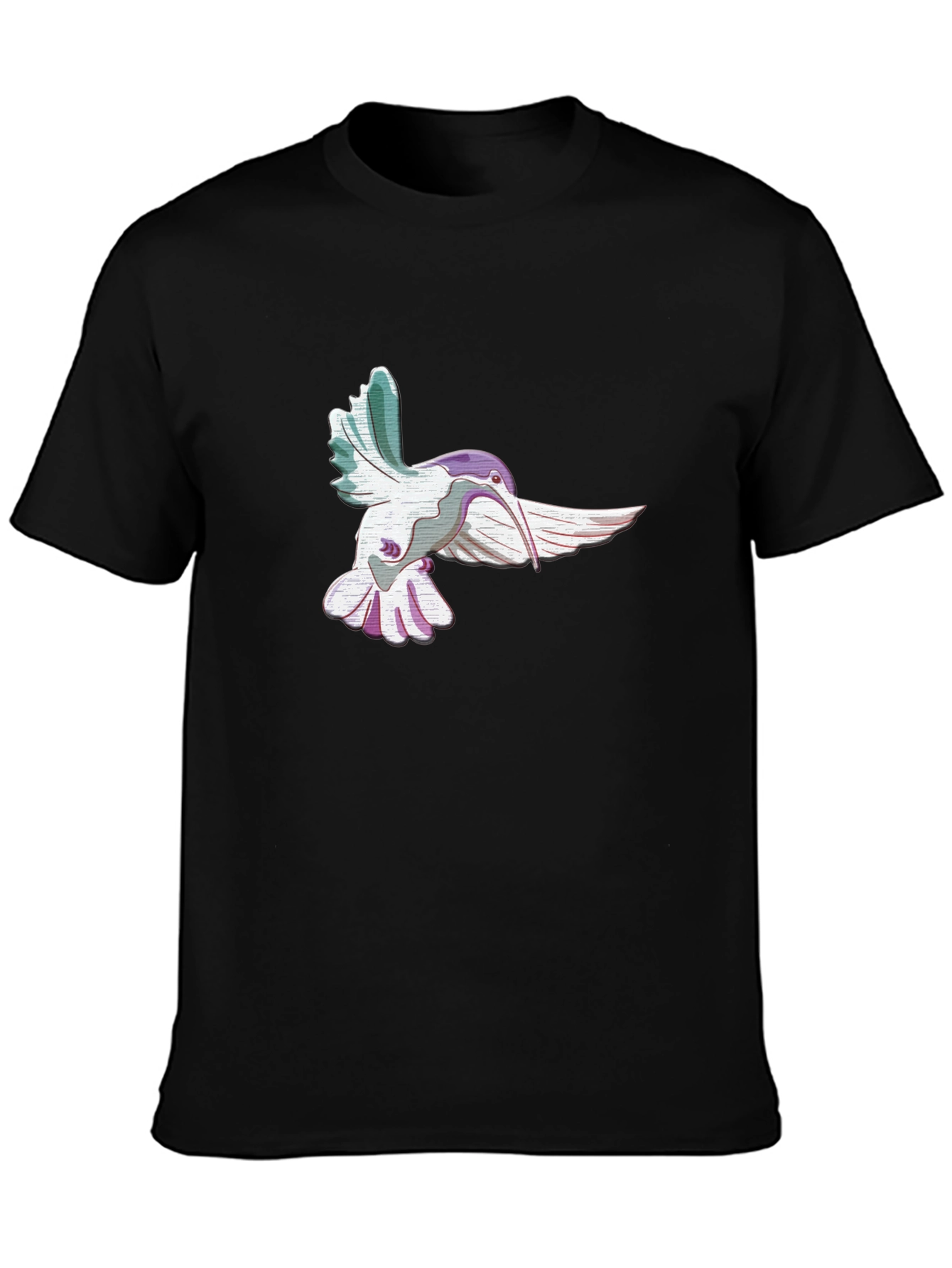 Hummingbird Graphic Black T-Shirt
