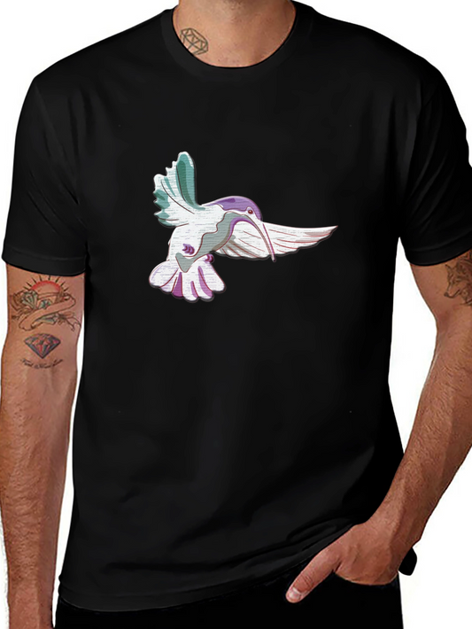 Hummingbird Graphic Black T-Shirt