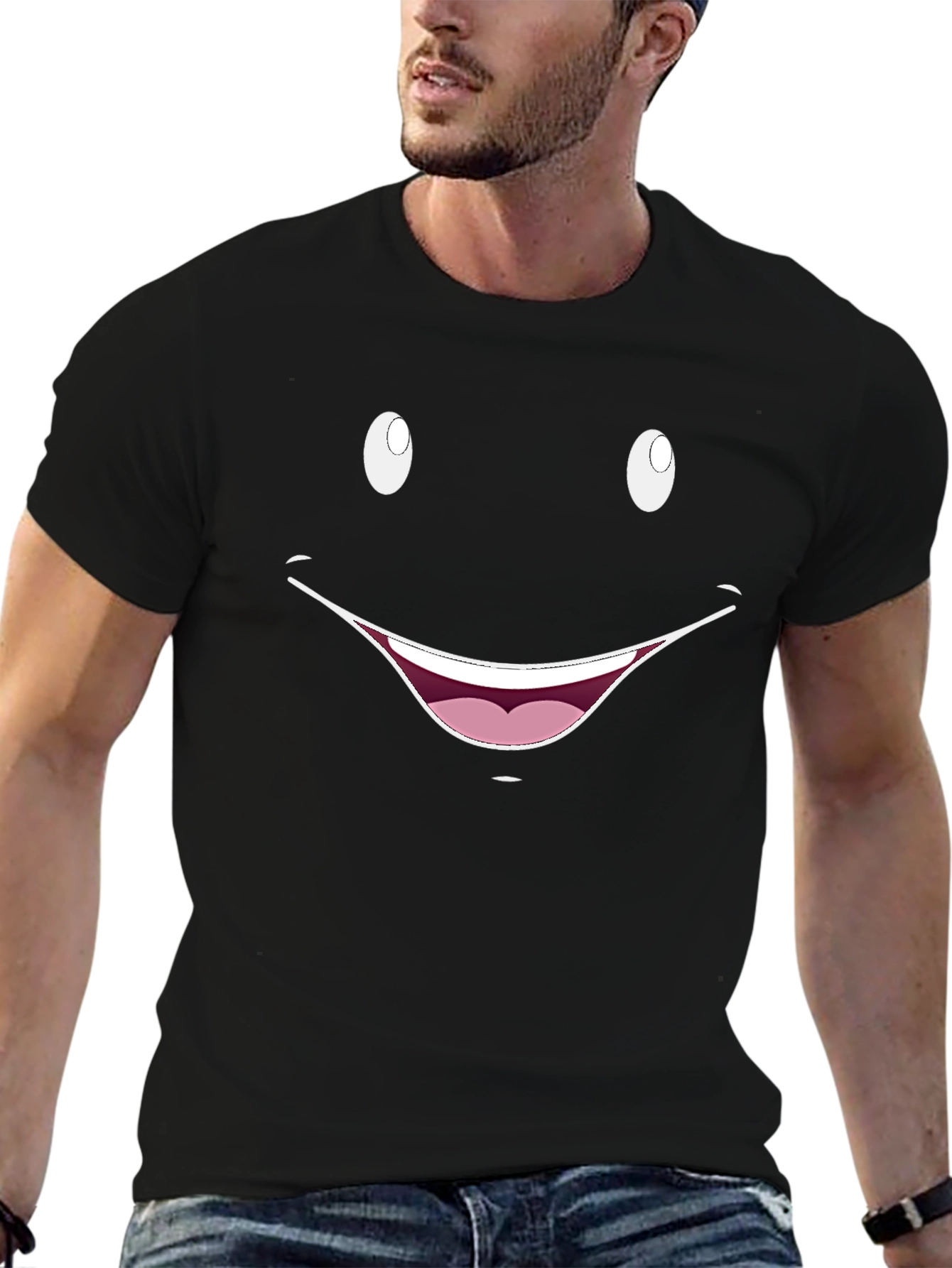 Smiley Face Graphic T-Shirt