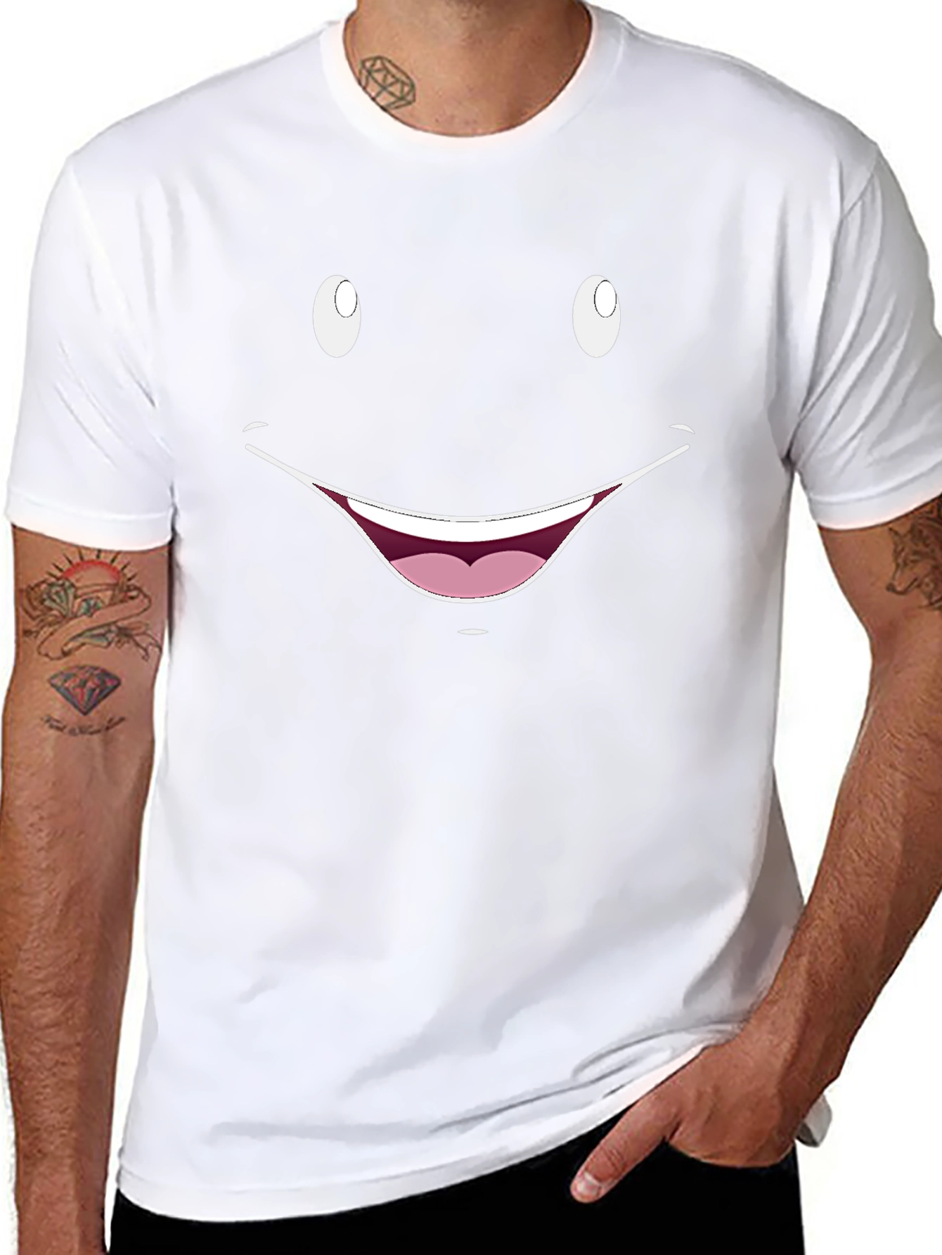 Smiley Face Graphic T-Shirt