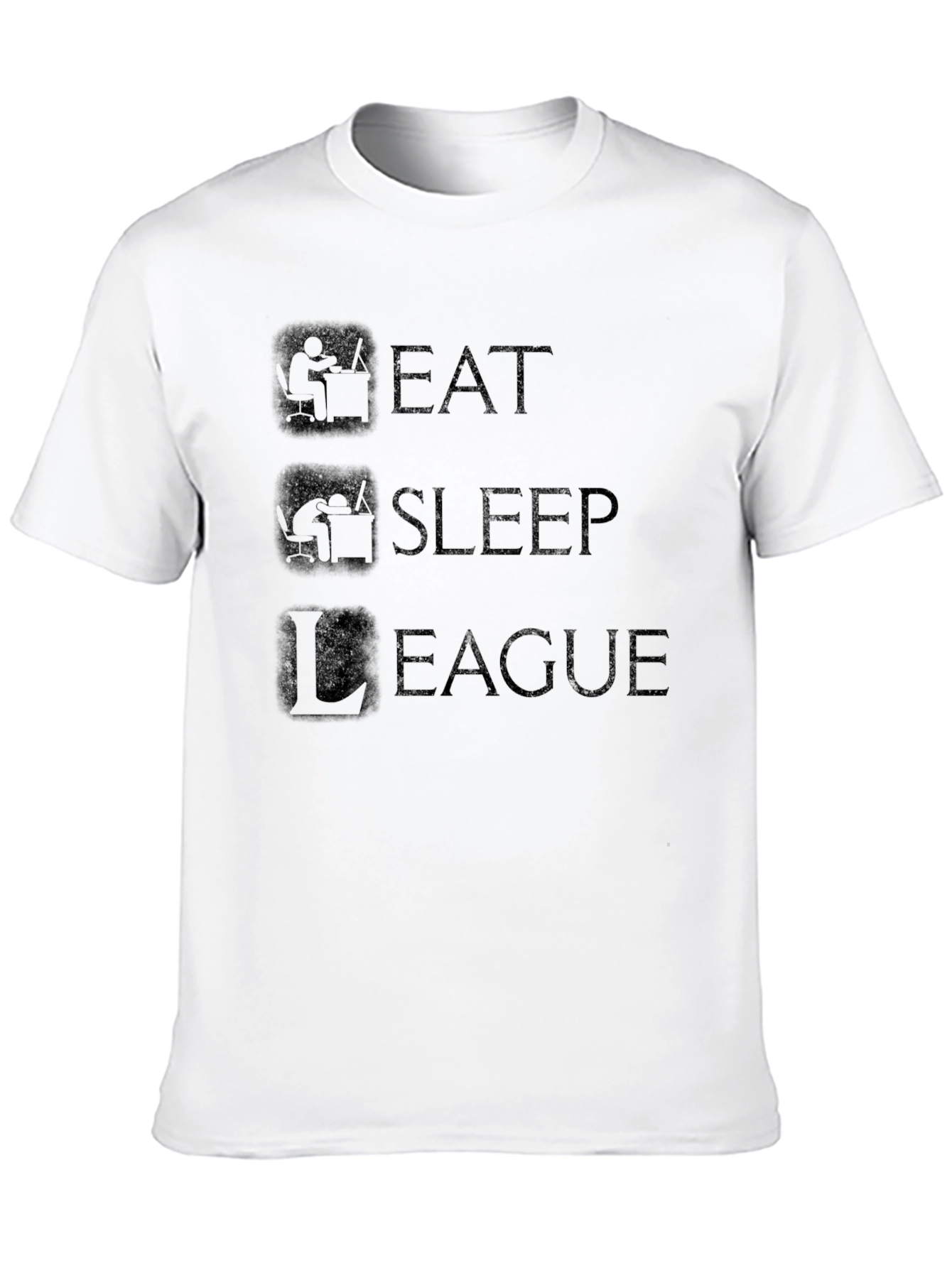 Eat Sleep League Black T-Shirt