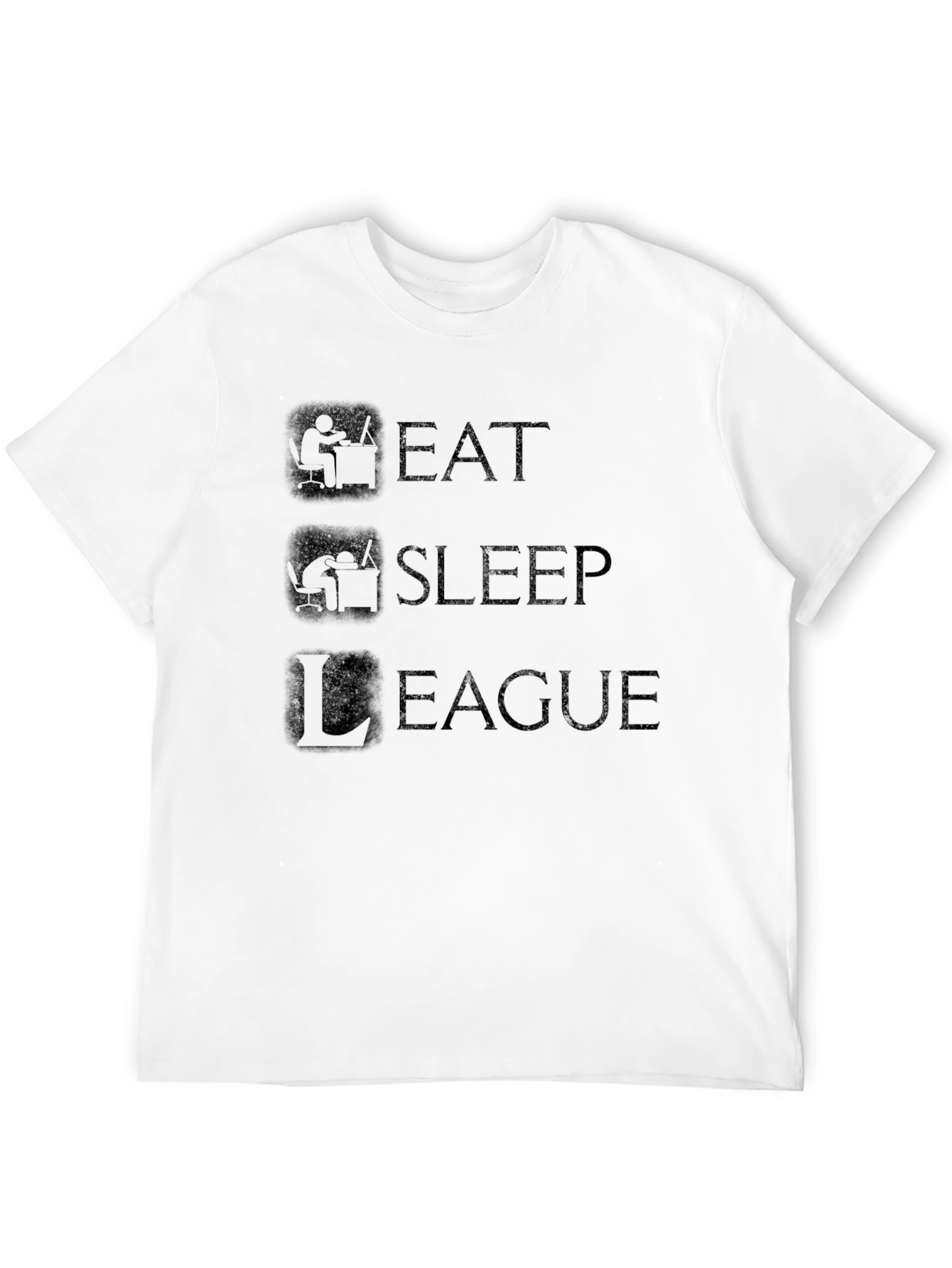 Eat Sleep League Black T-Shirt