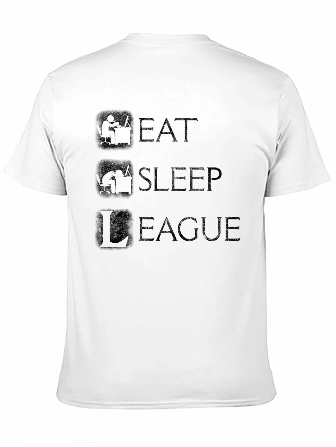 Eat Sleep League Black T-Shirt